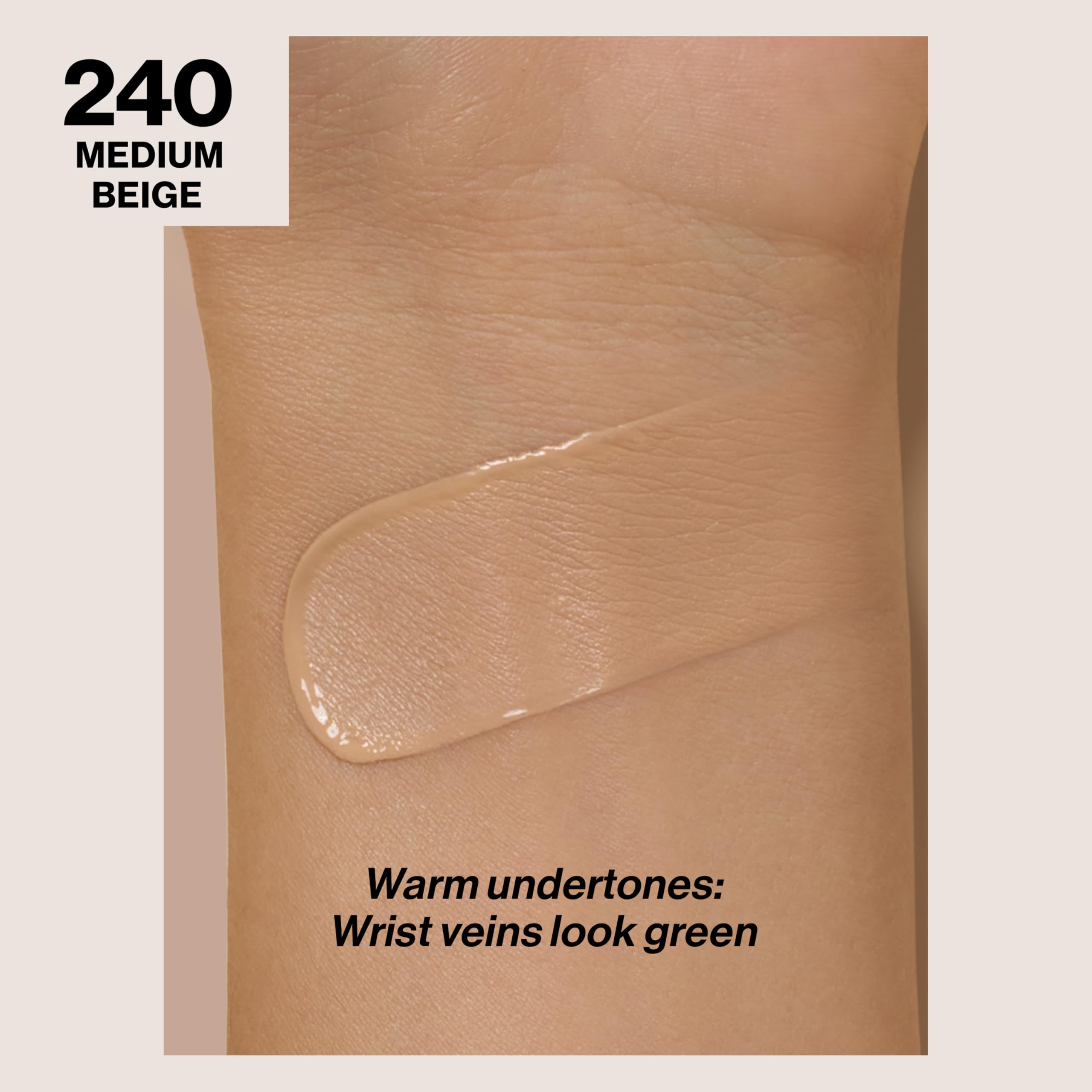 Revlon Liquid Foundation, ColorStay Face Makeup for Normal & Dry Skin, SPF 20, Longwear Medium-Full Coverage with Natural Finish, 240 Medium Beige, 1 Fl Oz