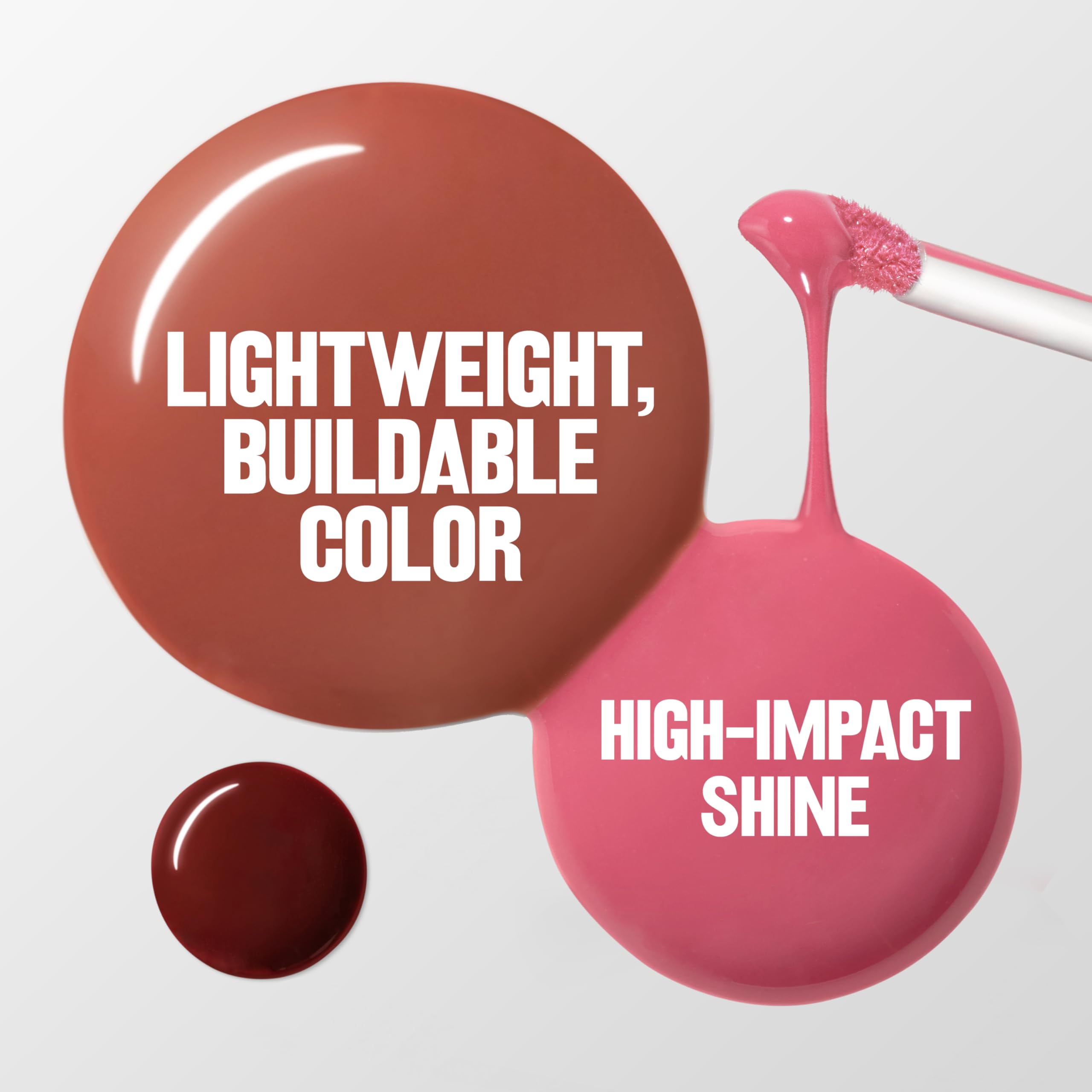 REVLON PhotoReady Instant Plump Serum, Plumping Lip Gloss with Tingling Sensation, Hydrating, Non-Sticky & High Shine Finish, 009 Lip Floaties, 0.25 fl oz