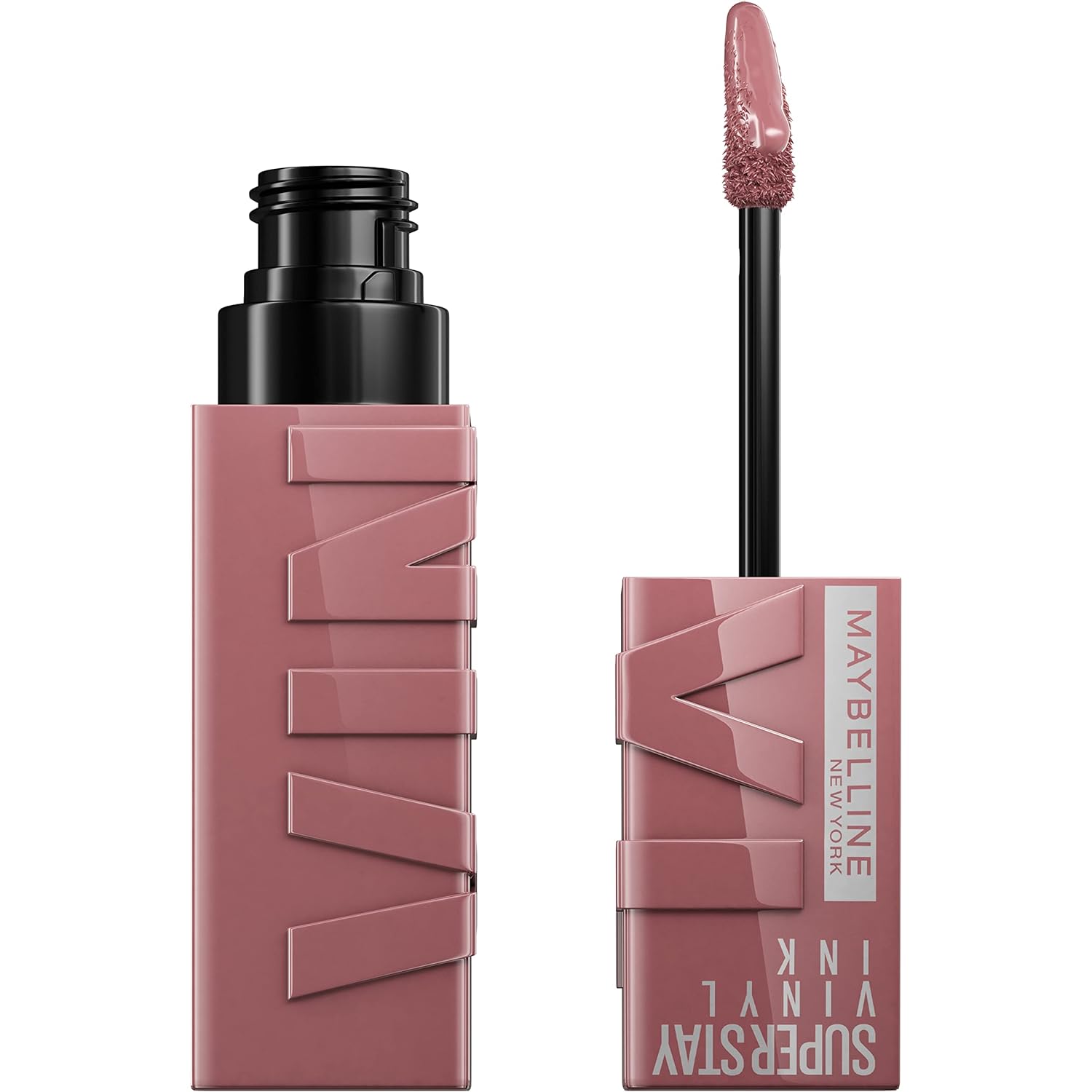 Maybelline Super Stay Vinyl Ink Longwear No-Budge Liquid Lipcolor Makeup, Highly Pigmented Color and Instant Shine, Royal, Deep Wine Red Lipstick, 0.14 fl oz, 1 Count