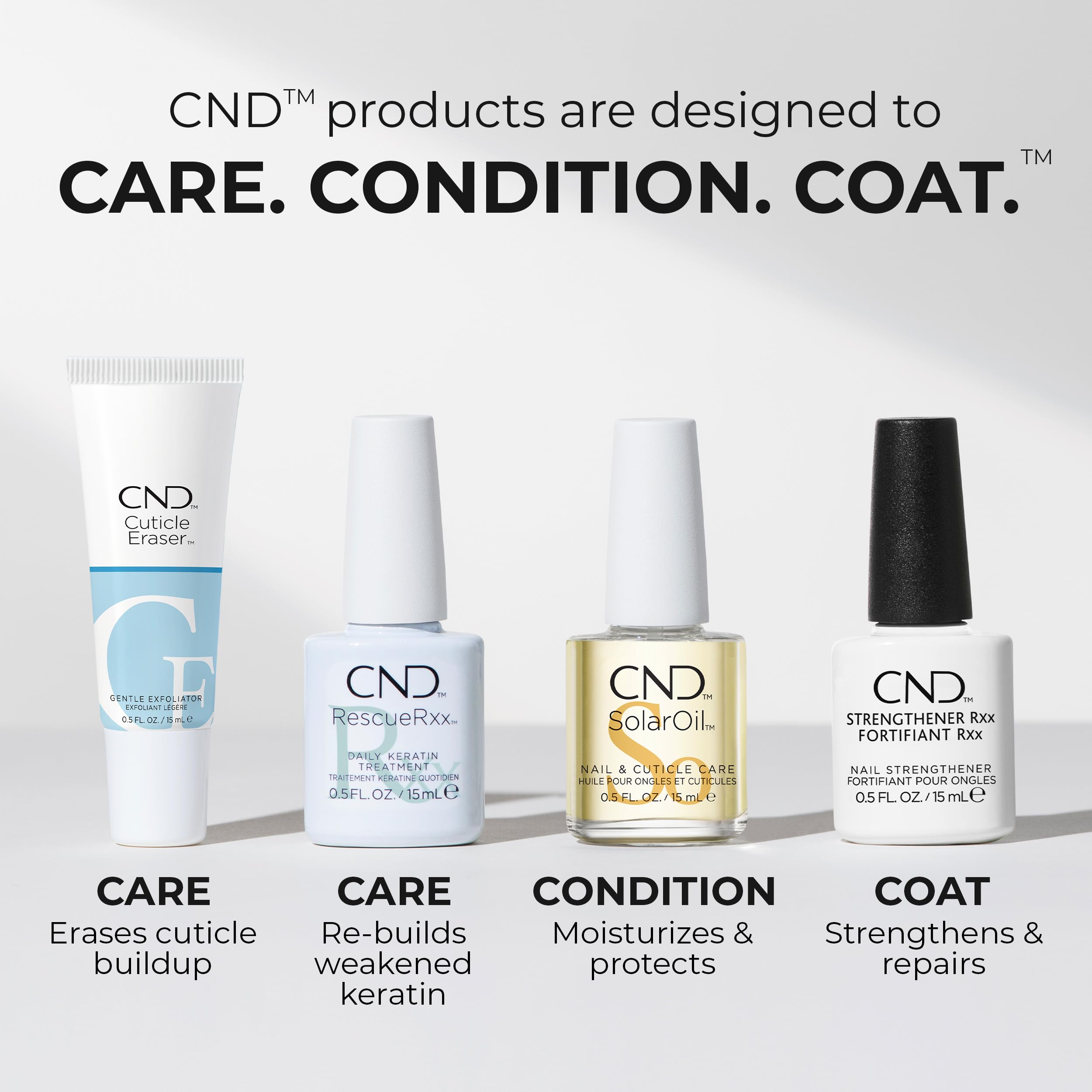 CND SolarOil Cuticle Oil, Natural Blend Of Jojoba, Vitamin E, Rice Bran and Sweet Almond Oils, Moisturizes and Conditions Skin, 0.08 oz
