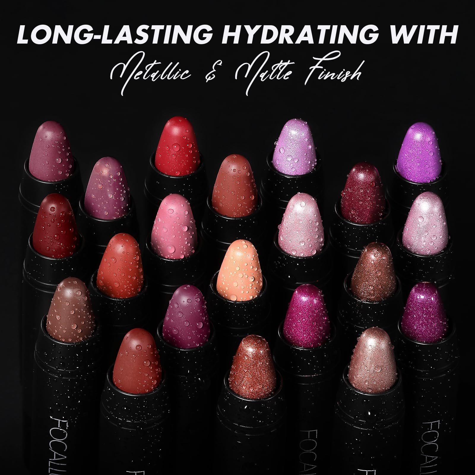 FOCALLURE Ultra Chic Lipstick,Moisturizing Lip Crayon,Lightweight Color without Drying or Fading,Long Lasting Lips Makeup,#26 Salt Lake
