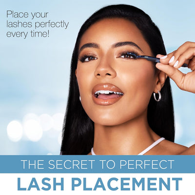 Ardell Seamless Lash Applicator Tool - Precision Lash Tweezers for Clusters & Strip Lashes, False Eyelash Placement Tool, 1 Pack