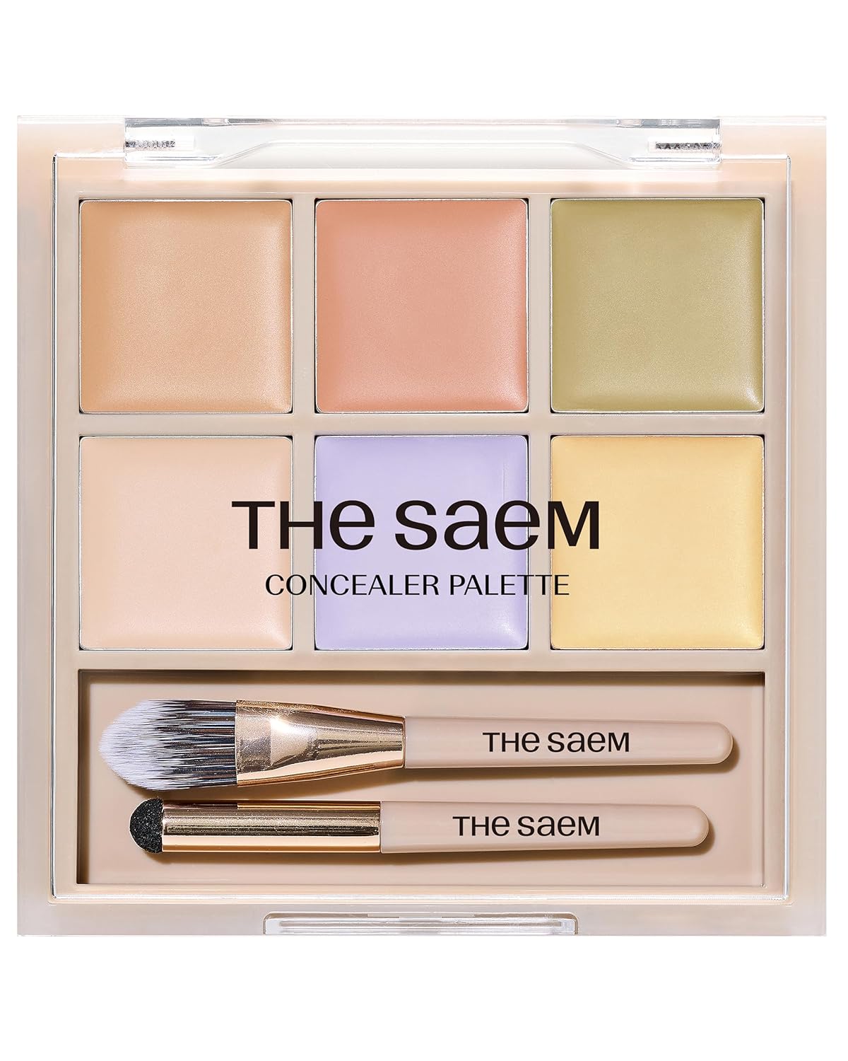 THESAEM Cover Perfection Concealer Palette 01 Cover&Correct - Multi Use 6 Colors Correcting Conceal Palette - for Dark Circles, Imperfections, Face Tone Corrector, Ideal for Fair to Light Skin