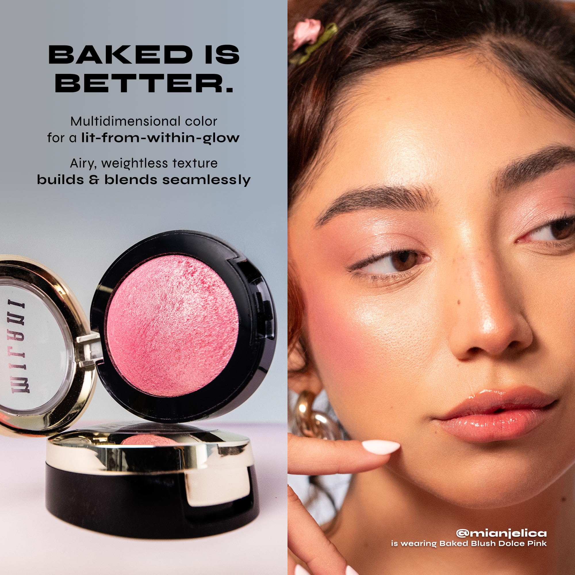 Milani Rose Blush, Powder Blush for Cheeks, Cruelty Free Makeup - Shape, Contour & Highlight Face for a Natural Matte Finish -Wild Rose