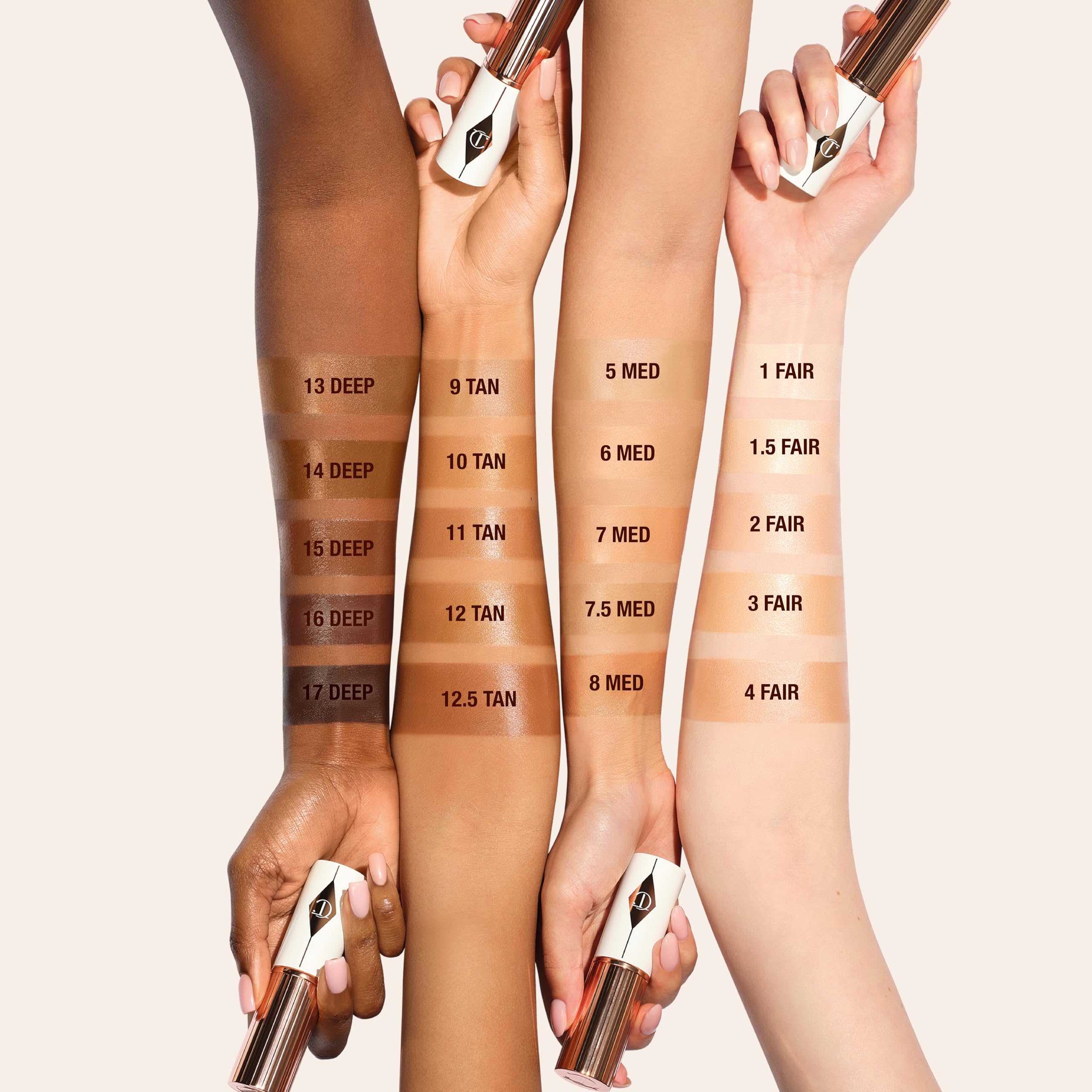Charlotte Tilbury Unreal Skin Tint & Sheer Glow Hydrating Foundation Stick - Cream Foundation Makeup with Sheer-to-Light Coverage & a Buildable Formula - Blurring, Smoothing & Nourishing - 2 Fair