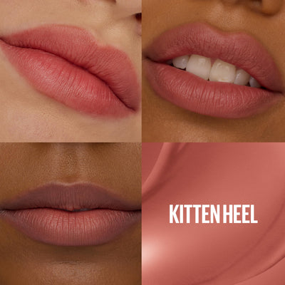 MAYBELLINE Super Stay Teddy Lip Tint, Long Lasting Matte Lipstick for Up To 12HR Wear, Kitten Heel, 1 Count