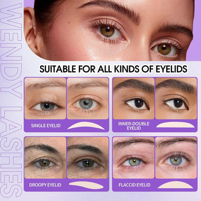640-Pcs Eyelid Lifter Strips Tapes: Wendy, Invisible, Waterproof, Long-Lasting, for Hooded, Heavy, Uneven, Droopy, Double Eeyelids