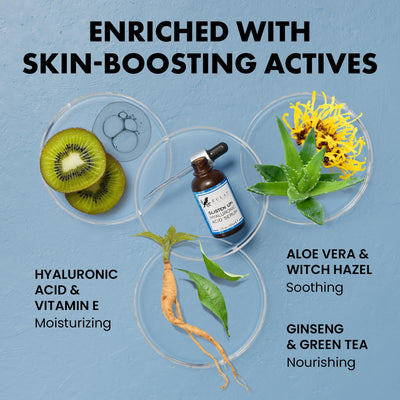 Eclat Skincare Hydrating Hyaluronic Acid Serum for Face – 2.5% Hyaluronic Acid + 3% B5, Green Tea & Jojoba Oil - Moisturizing & Plumping Formula for Radiant & Smoother Skin 1 Fl Oz
