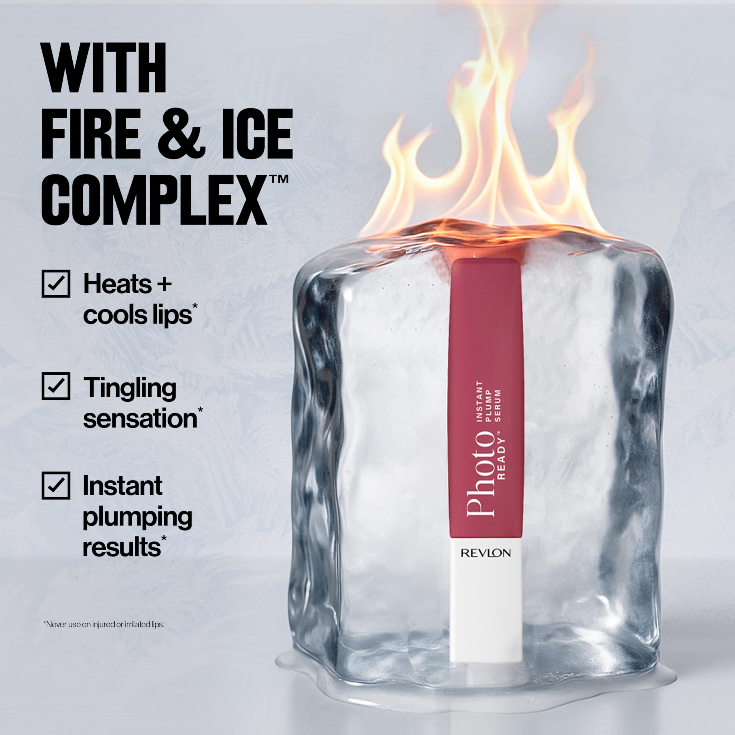 REVLON PhotoReady Instant Plump Serum, Plumping Lip Gloss with Tingling Sensation, Hydrating, Non-Sticky & High Shine Finish, 009 Lip Floaties, 0.25 fl oz