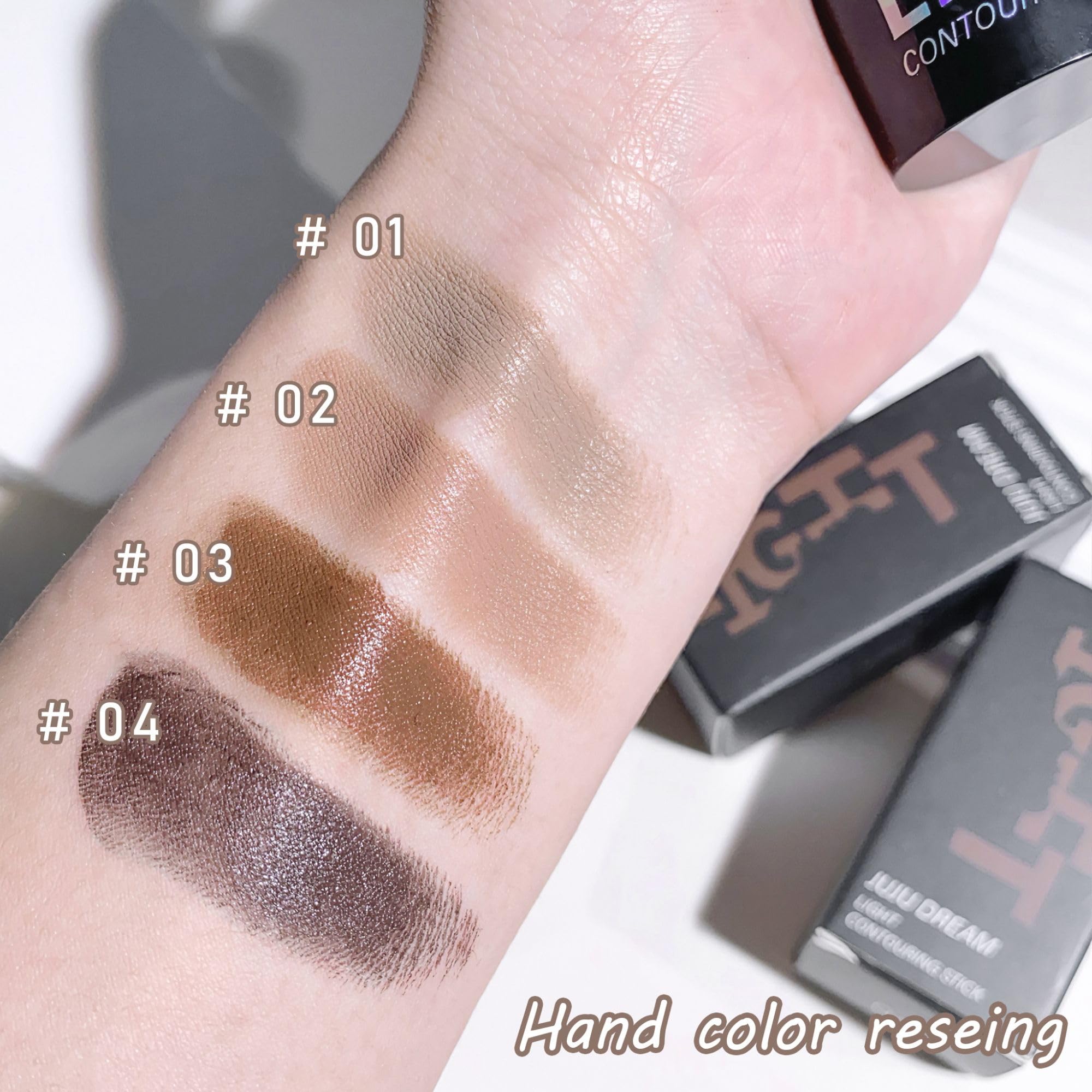 Cool-Toned Cream Contour Stick for Fair Skin, Matte Sculpting Makeup Stick, Lightweight & Buildable, Non-Comedogenic, Travel-Friendly Twist-Up (#01)