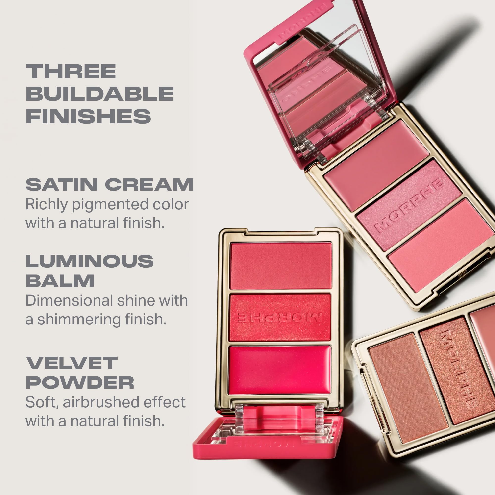 MORPHE Cheek Thrills Multi-Finish Face Trio After Party (0.38 oz)