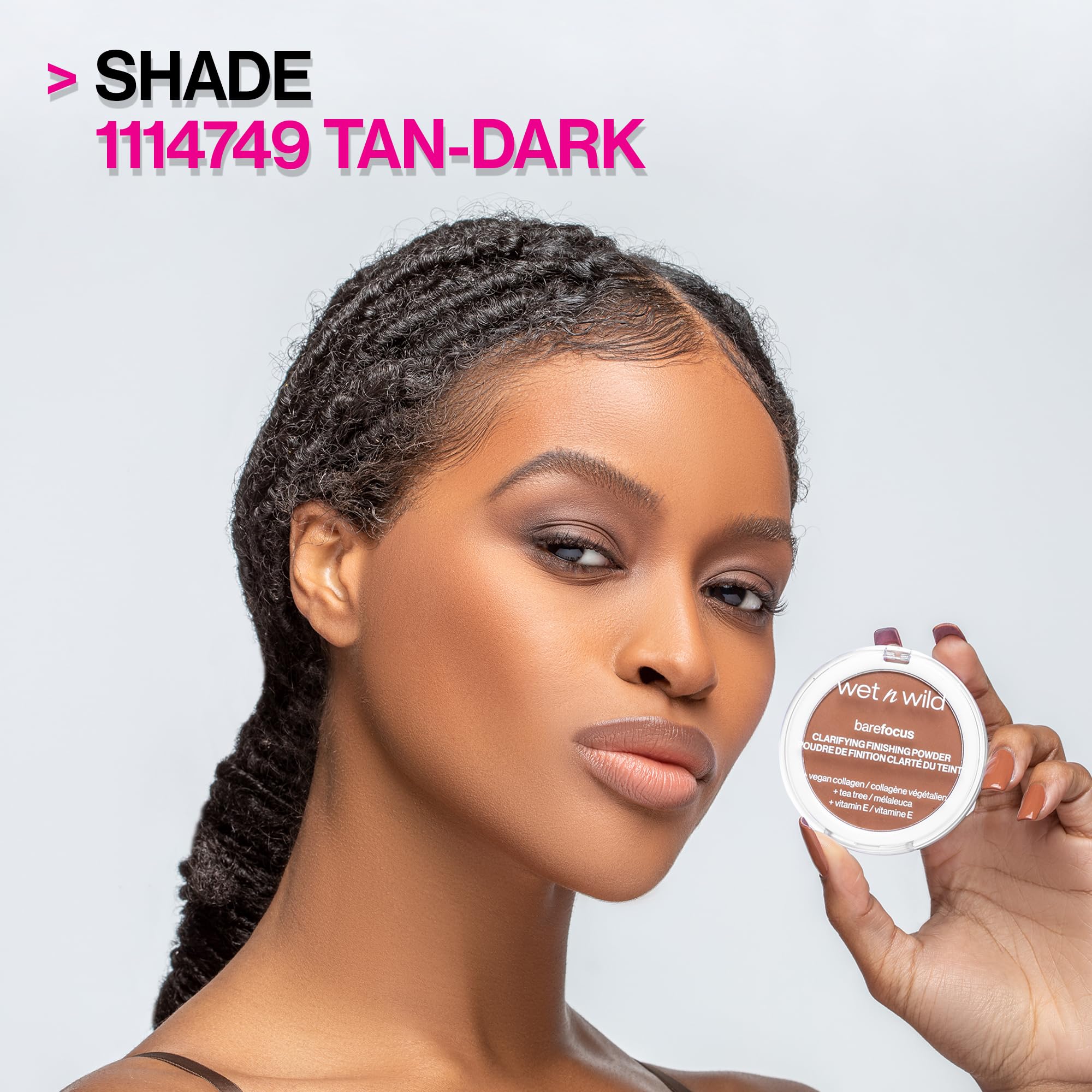 wet n wild Bare Focus Clarifying Finishing Powder | Matte | Pressed Setting Powder Light-Medium