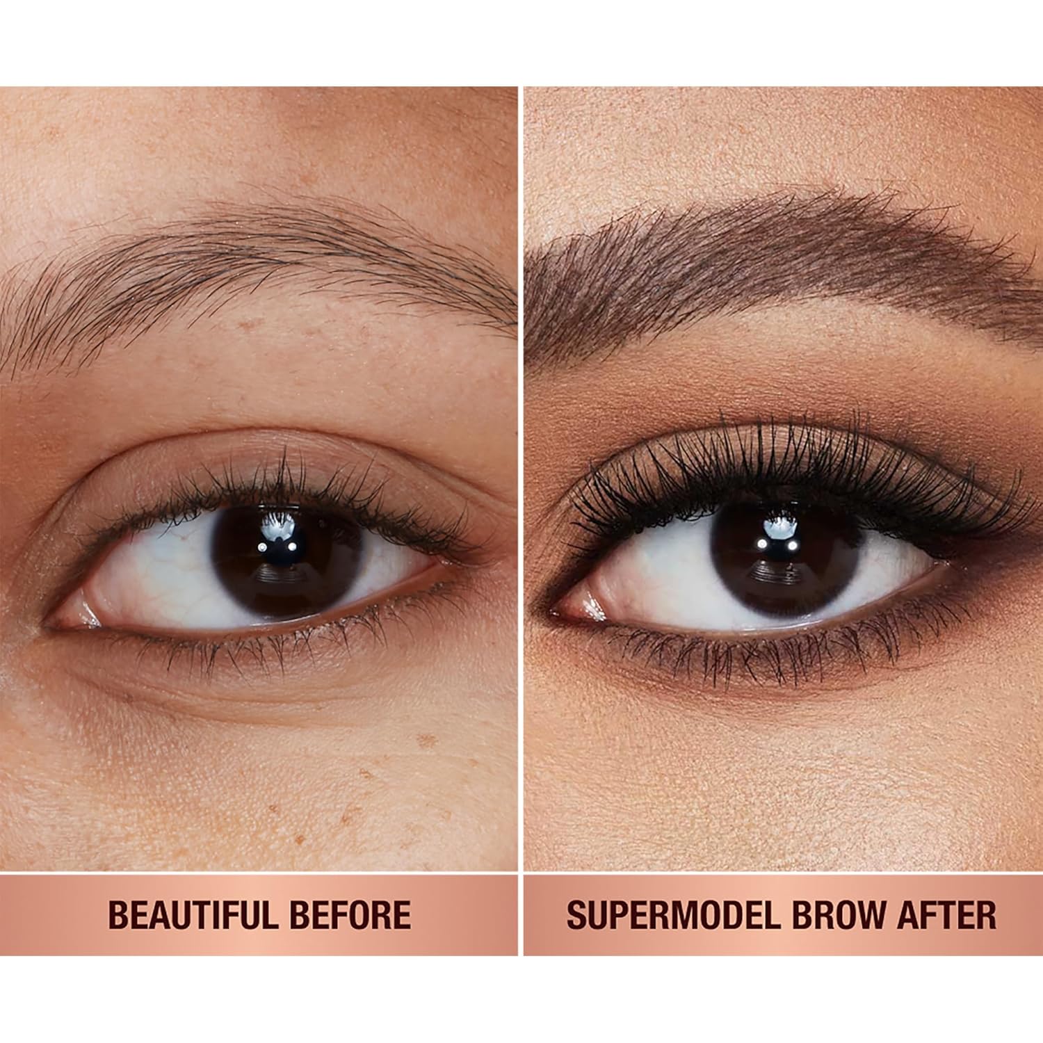 Charlotte Tilbury Legendary Brows Tinted Eyebrow Gel - Micro-Precision Brow Brush Adds Fullness, Texture & Feathered Definition - Water-Resistant Formula