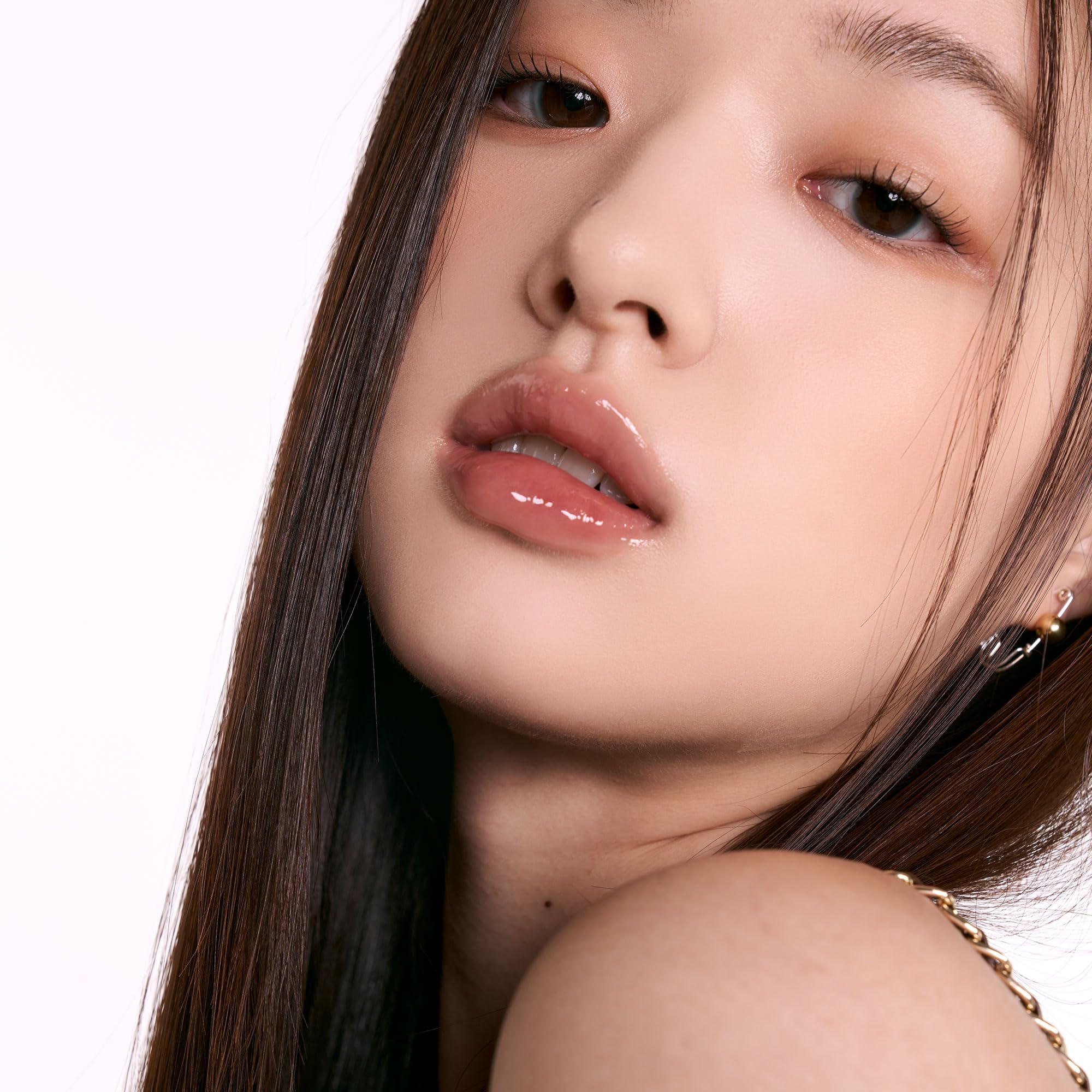 rom&nd Glasting Color Gloss 03 Rose Finch | K-Beauty Plumping Lip Glow | Hydrating, Non-Sticky, Sheer Rosy Shine