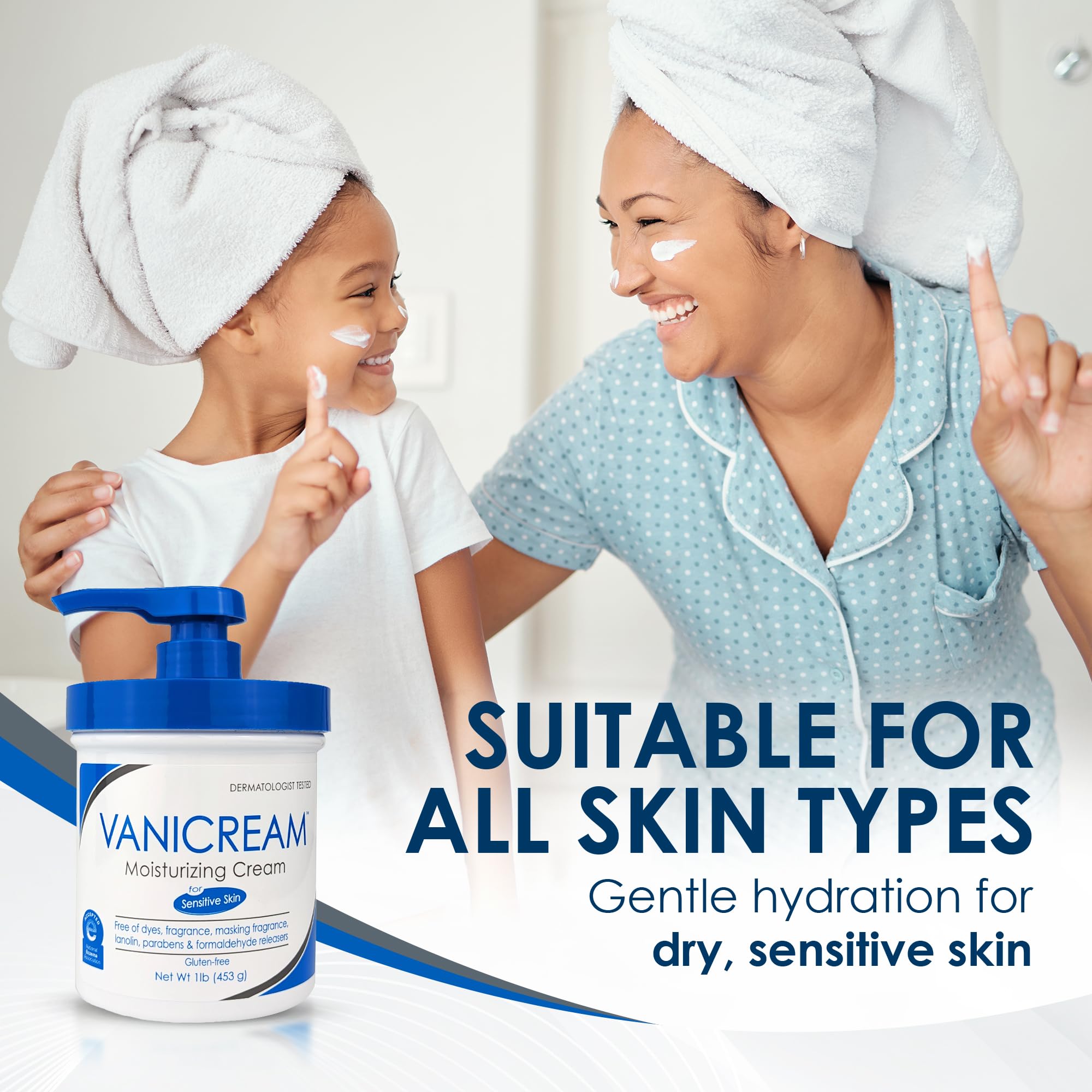 Moisturizing Cream, For Sensitive Skin, 1 lb (453 g), Vanicream