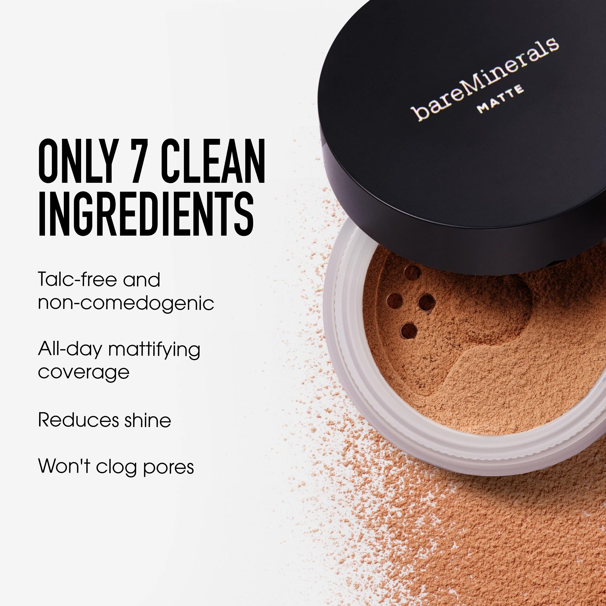 Original Matte Loose Mineral Foundation SPF 15, 12 Medium Beige, Vegan, Cruelty-Free & Dermatologist-Tested