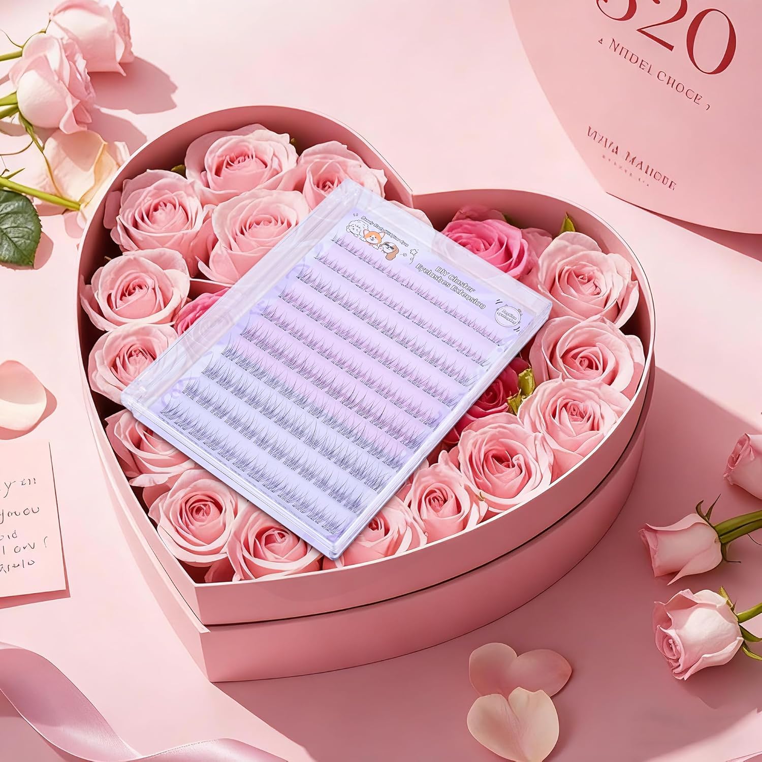 Self Adhesive Eyelashes, Individual Lashes Clusters for Natural Lash Clusters Kit, Pre Lash Glue Wispy Cluster Eyelash Extensions Kit Easy to Apply 120 PCs 8mm 9mm 10mm 11mm