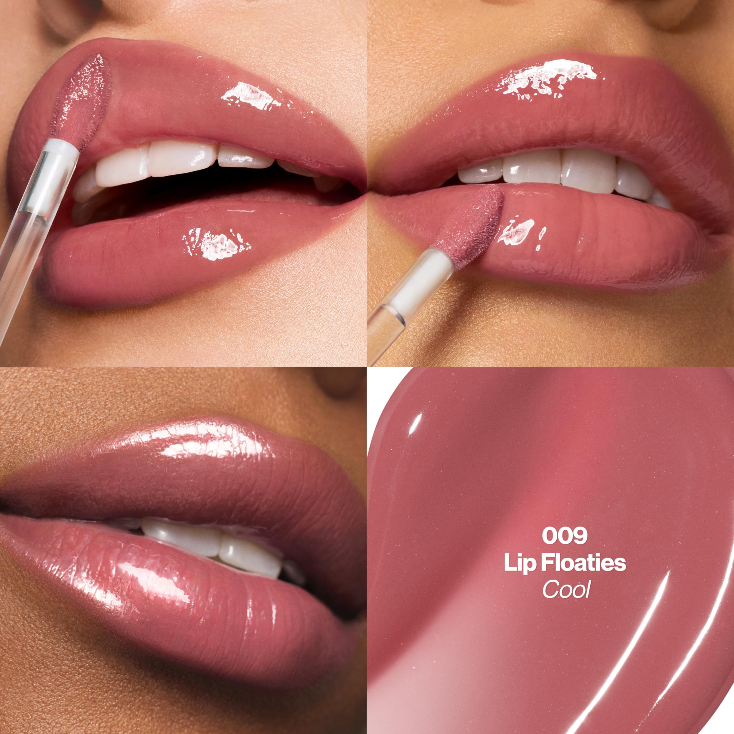 REVLON PhotoReady Instant Plump Serum, Plumping Lip Gloss with Tingling Sensation, Hydrating, Non-Sticky & High Shine Finish, 009 Lip Floaties, 0.25 fl oz