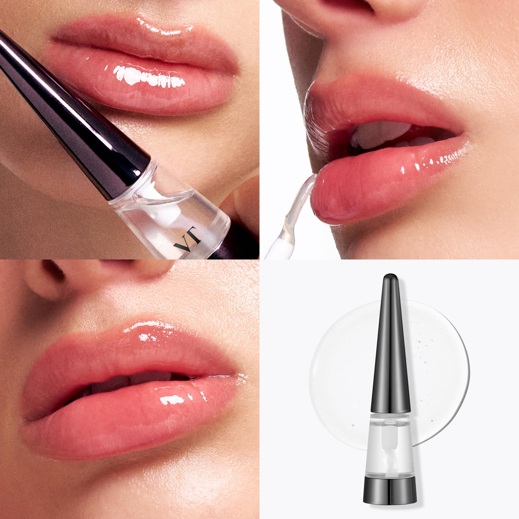 VTCOSMETICS Reedle Shot Lip Plumper, 0.15 oz (4.3 g), Moisturizing, Transparent, Lip Gloss, Fragrance-free, Korean Cosmetics (Expert)