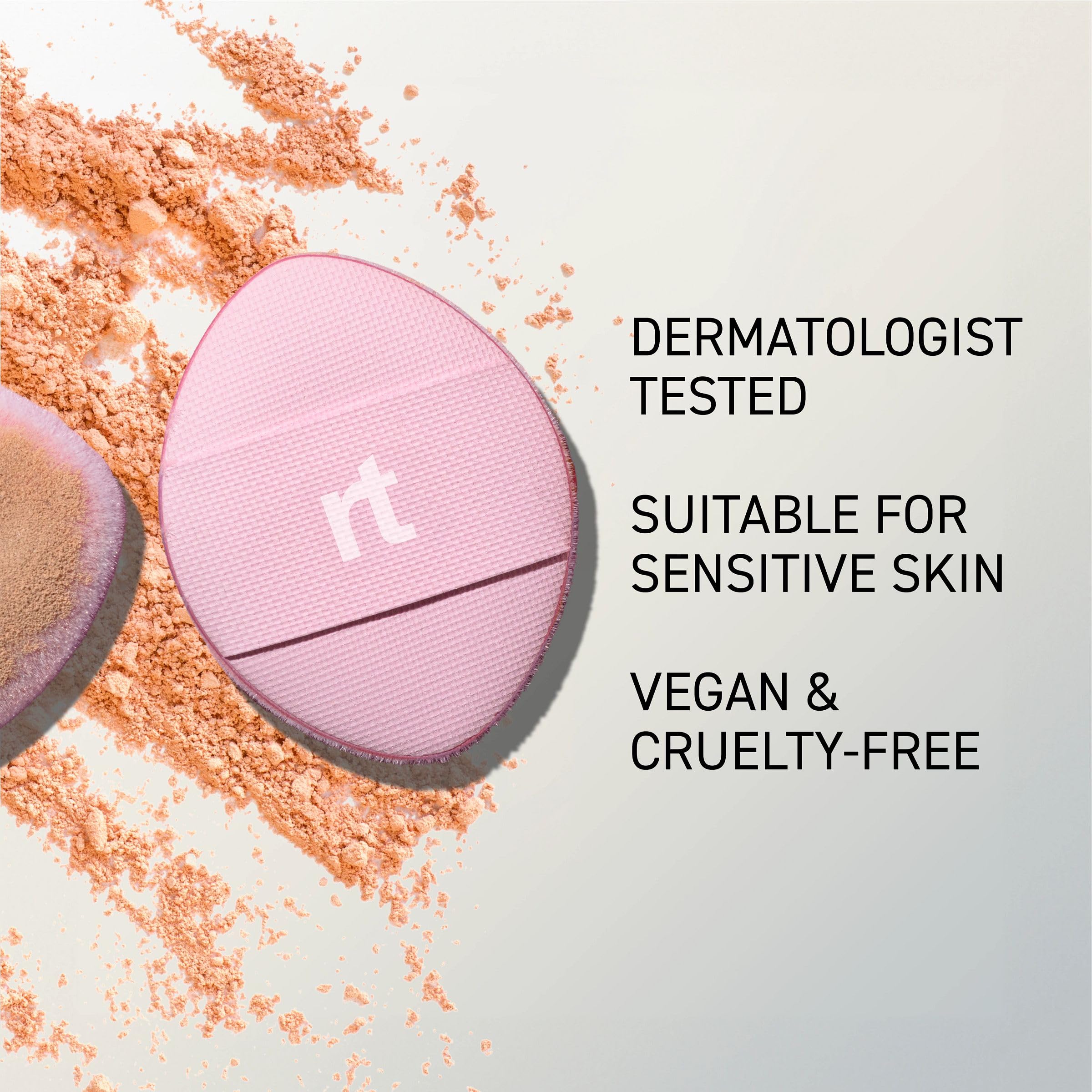 Real Techniques Mini Miracle Powder Puff Trio, 3 Pack