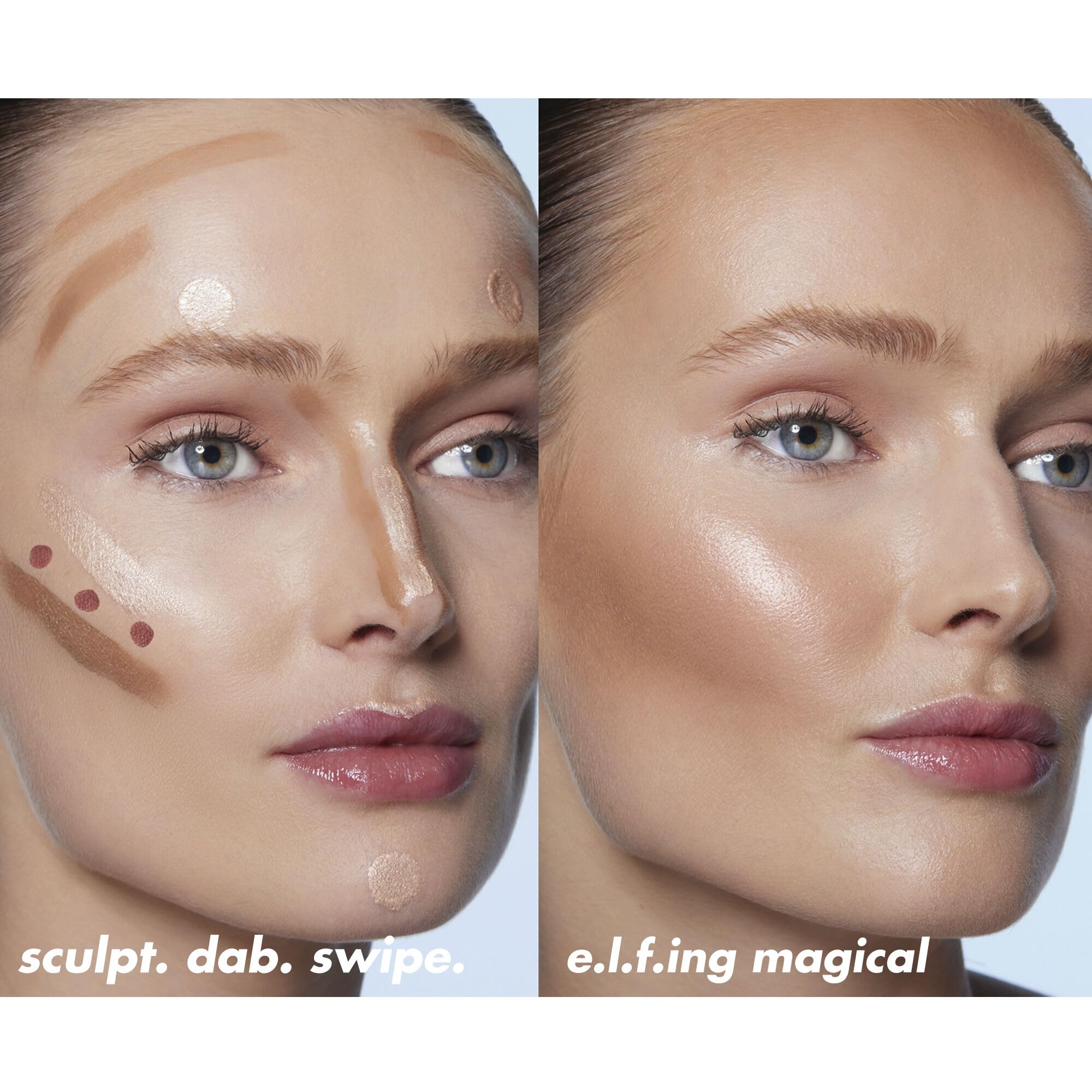 e.l.f. Halo Glow Contour Beauty Wand, Liquid Contour Wand For A Naturally Sculpted Look, Buildable Formula, Vegan & Cruelty-free, Light/Medium