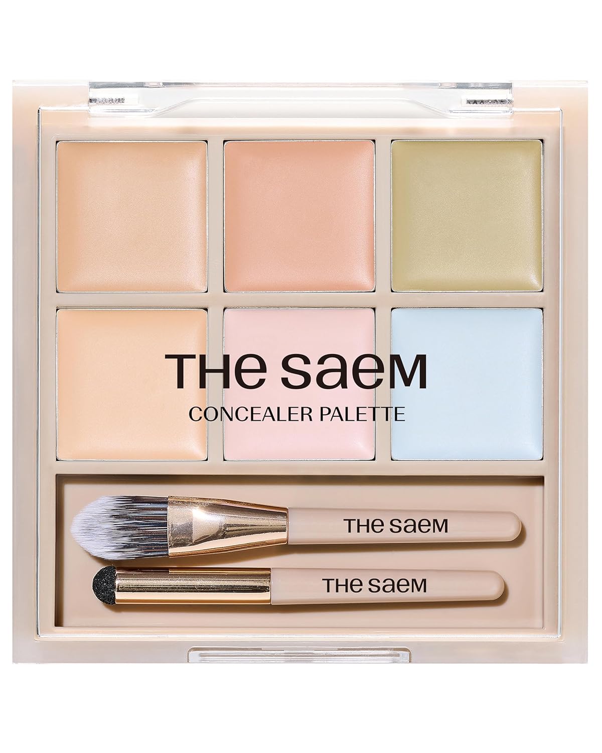 THESAEM Cover Perfection Concealer Palette 01 Cover&Correct - Multi Use 6 Colors Correcting Conceal Palette - for Dark Circles, Imperfections, Face Tone Corrector, Ideal for Fair to Light Skin