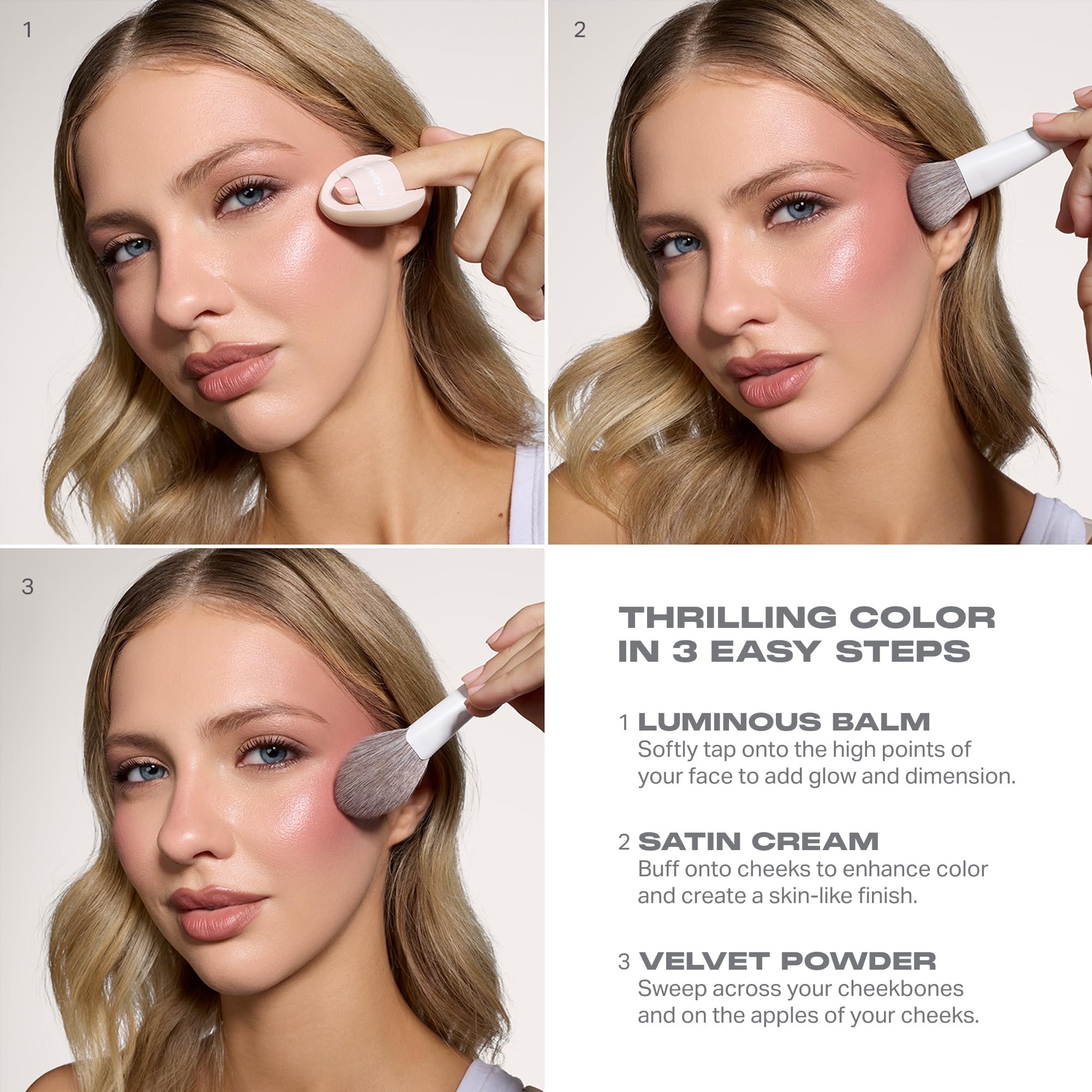 MORPHE Cheek Thrills Multi-Finish Face Trio Sunset Swim (0.38 oz)