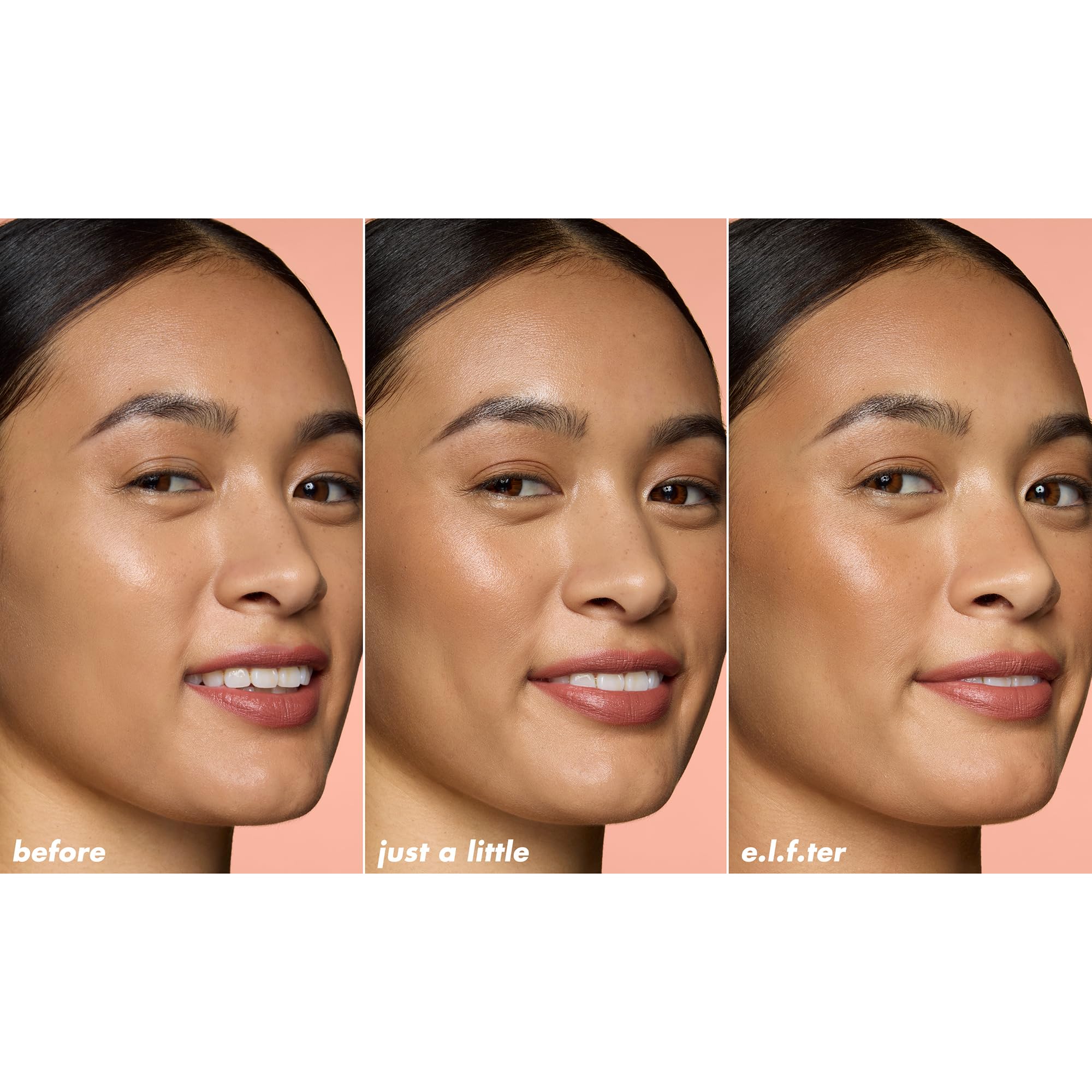 e.l.f. Soft Glam Cream Bronzer Stick, Buildable Cream Bronzer for A Long-Lasting Sculpted Glow & Satin Finish, Twist-Up Design, Vegan & Cruelty-Free, Medium