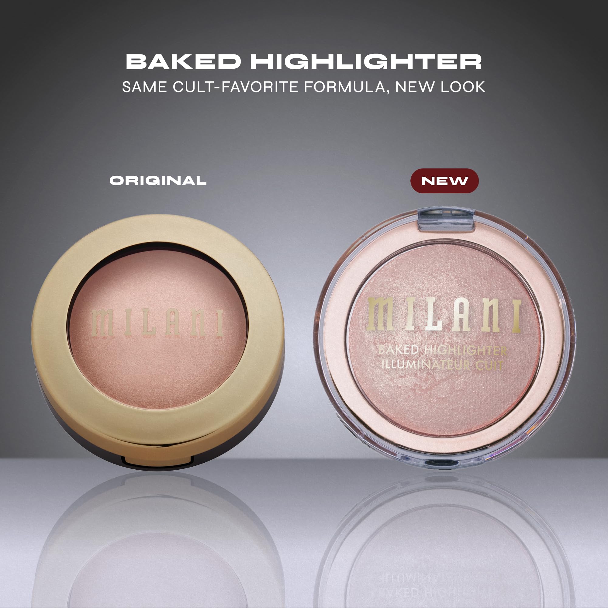 Milani Baked Highlighter - Long-Lasting Powder for Natural Radiant Glow- Buildable & Blendable Face Makeup with Lit-From-Within Finish- Vegan, Cruelty-Free & Talc-Free, Made in Italy, Champagne D'oro