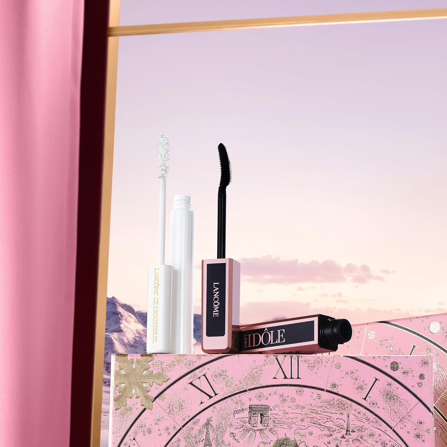 Lancôme Eye Makeup Gift Set - Cils Booster XL Enhancing Lash Primer 0.19 Fl. Oz, FULL-SIZE Lash Idôle Mascara 0.27 Fl. Oz.- Instant Volume, Length & Lift - Smudge Proof & Up To 24H Wear - Black