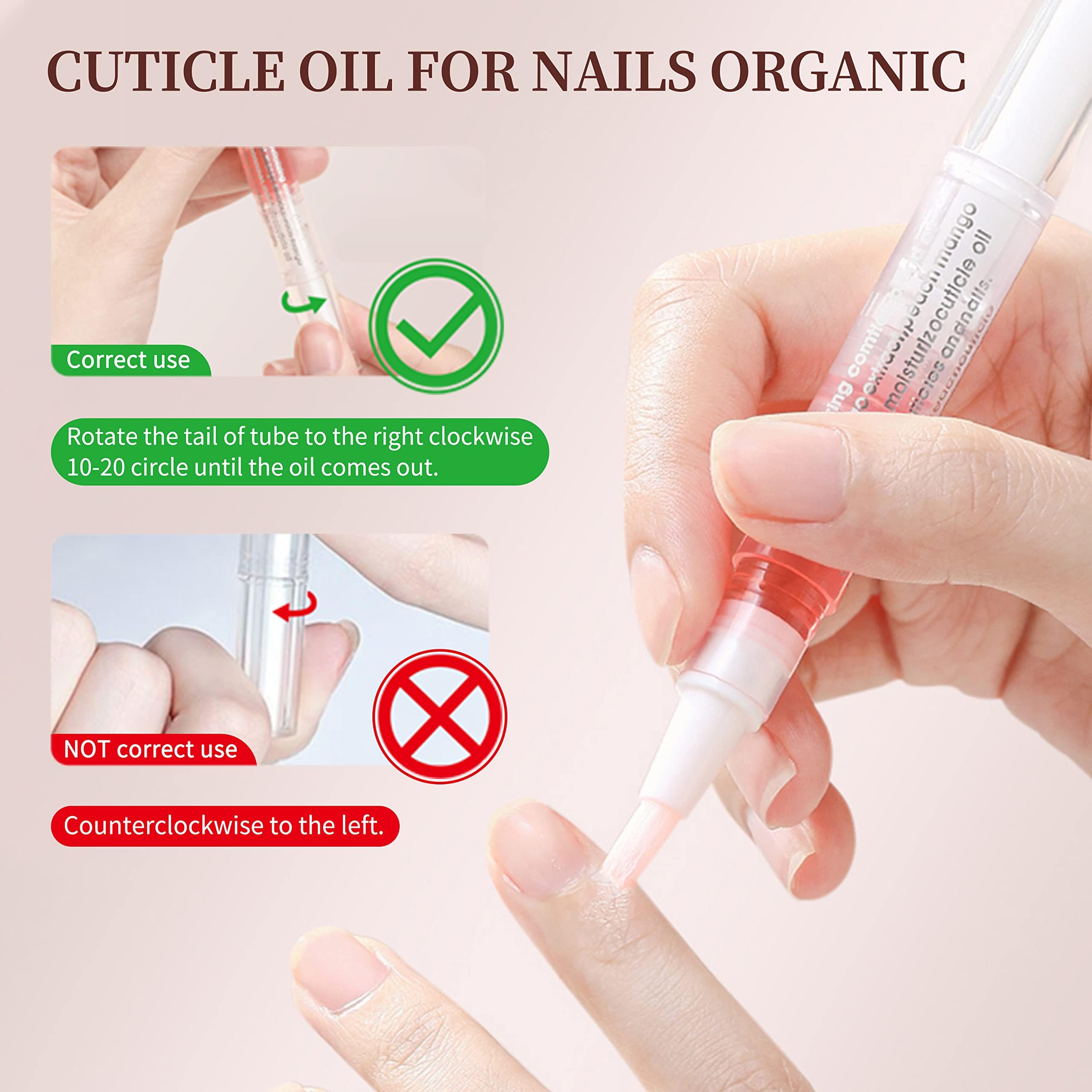 SULLMAR 6Pcs Nail Cuticle Oils Nail Nutrition Oil Pen Nail Nourishment Pens 6 Smell Cuticle Revitalizer for Agnail Nourish Skin Nail Care (6pcs)