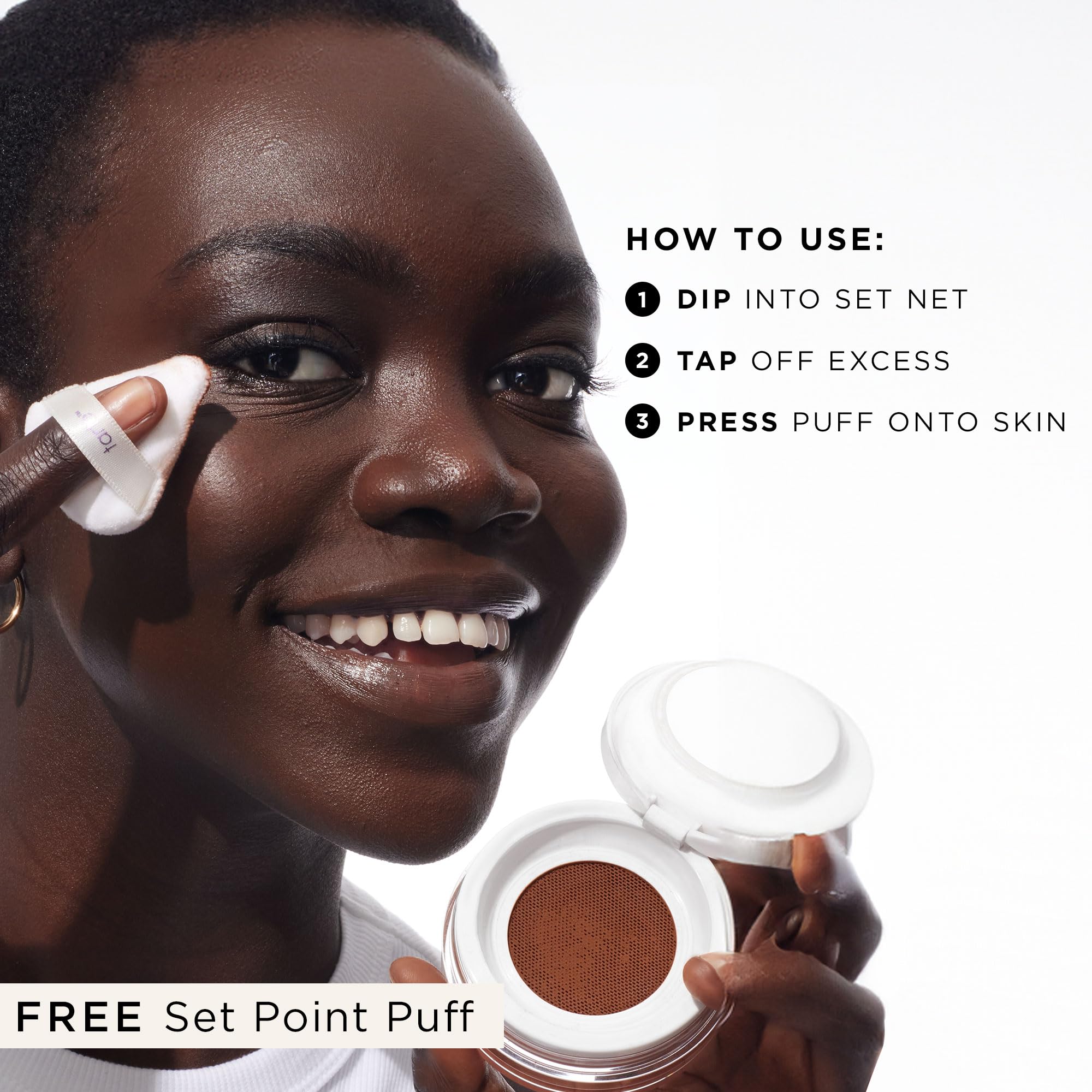 tarte creaseless setting powder – Loose Face Powder, Lightweight Oil-Absorbing Formula for Longwear Finish, Vegan & Cruelty-Free, full size, translucent