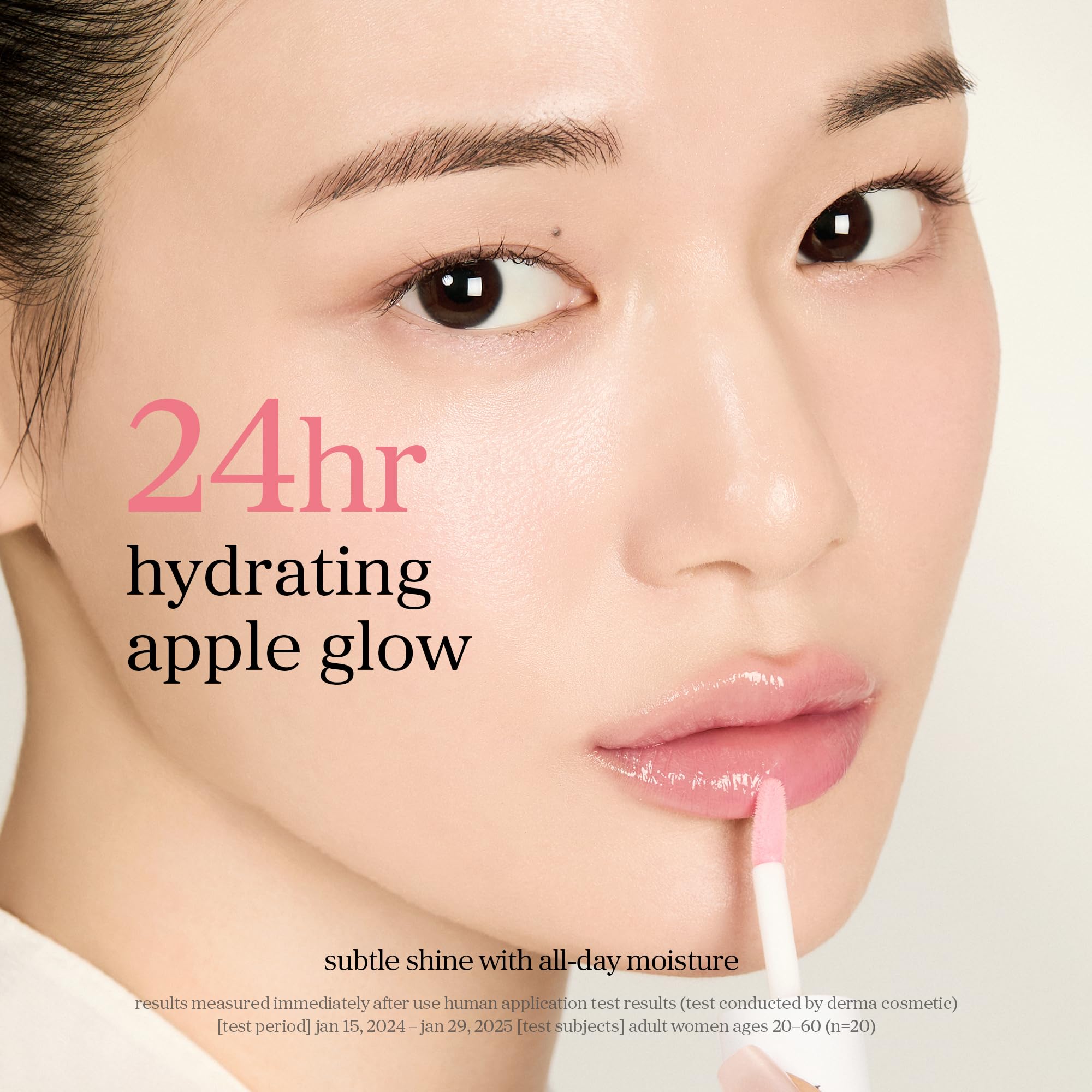 NOONI Korean Lip Oil - Applepeony | Long-Lasting, Moisturizing, Plumping, Revitalizing for Dry Lips, Waterproof, No Peel Off, Hydrating Lip Stain, Stocking Stuffers, Cute Stuff, 0.12 FL Oz