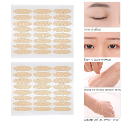 Eyelid Tape, 240 Pairs Self Adhesive Wide Type Eyelid Tapes Double Eyelid Stickers Strips Big Eye Decoration Tools Double Fold Eyelid Shadow Sticker for Women Girl Hooded Droopy