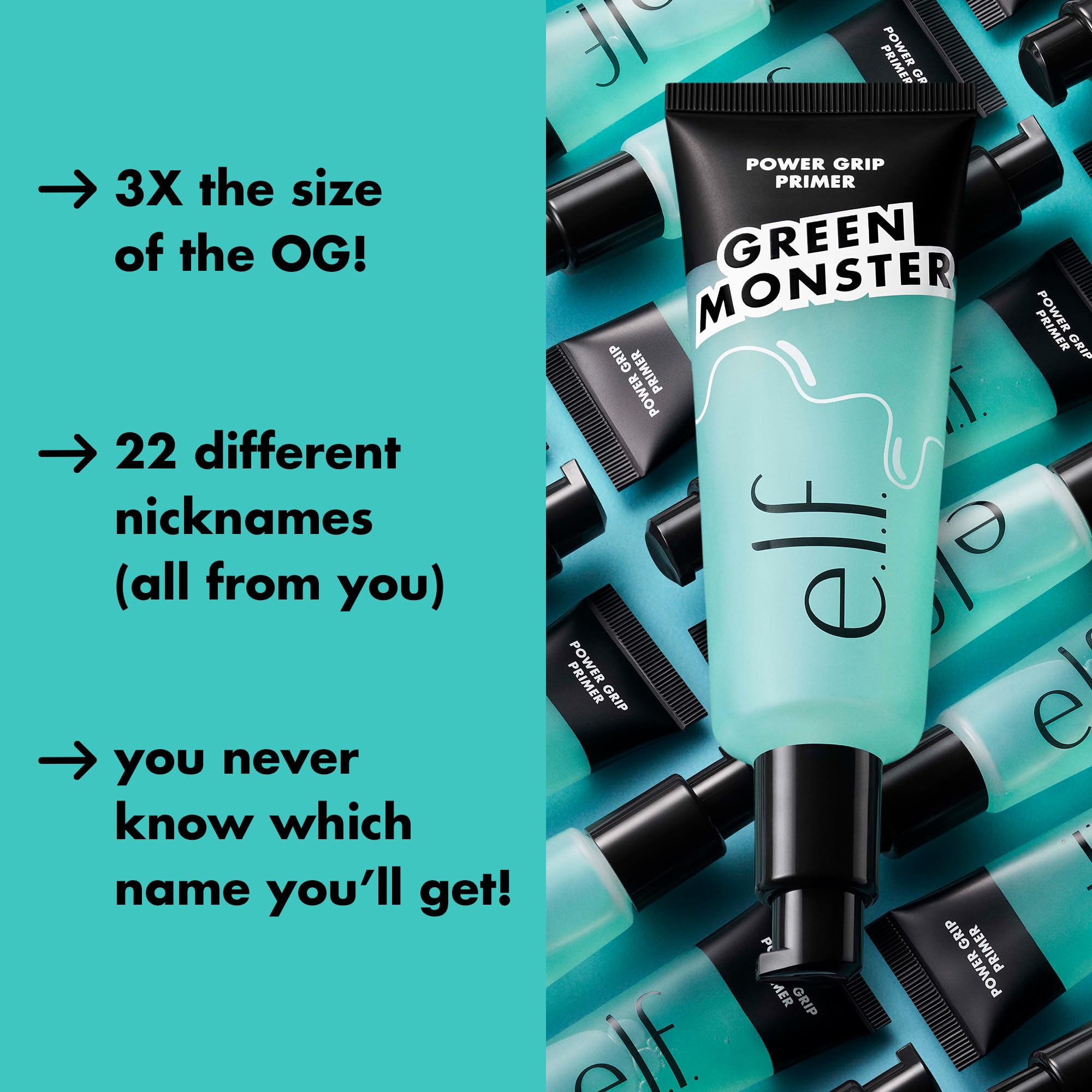 e.l.f. Power Grip Primer Jumbo, Gel-Based & Hydrating Face Primer For Smoothing Skin & Gripping Makeup, Moisturizes & Primes, 2.5 oz