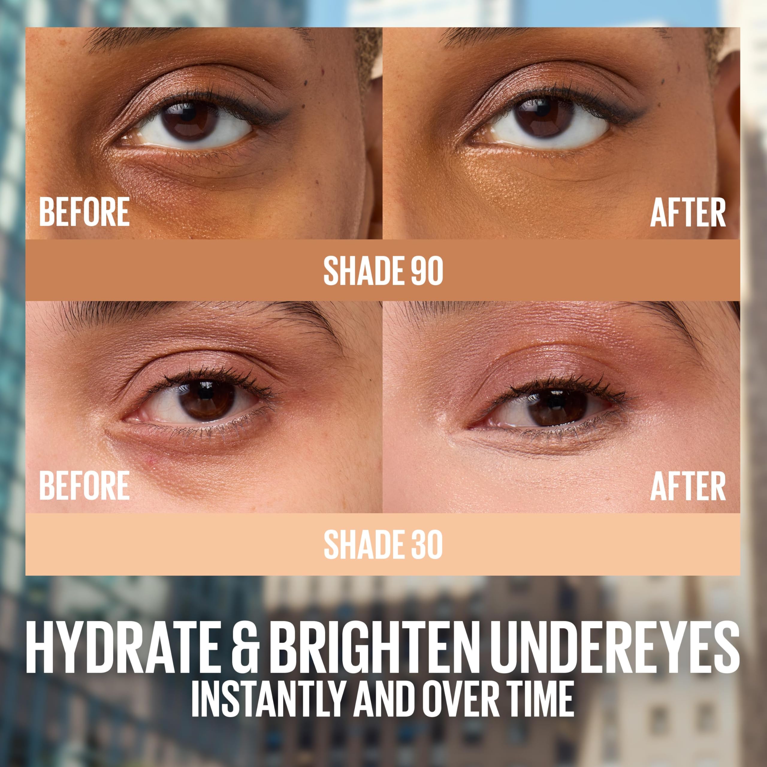 Maybelline Lifter Serum Concealer, Radiant Concealer with Full Coverage, Includes 2% Peptides + Caffeine to Hydrates & Brightens Under Eyes, 50, 1 Count