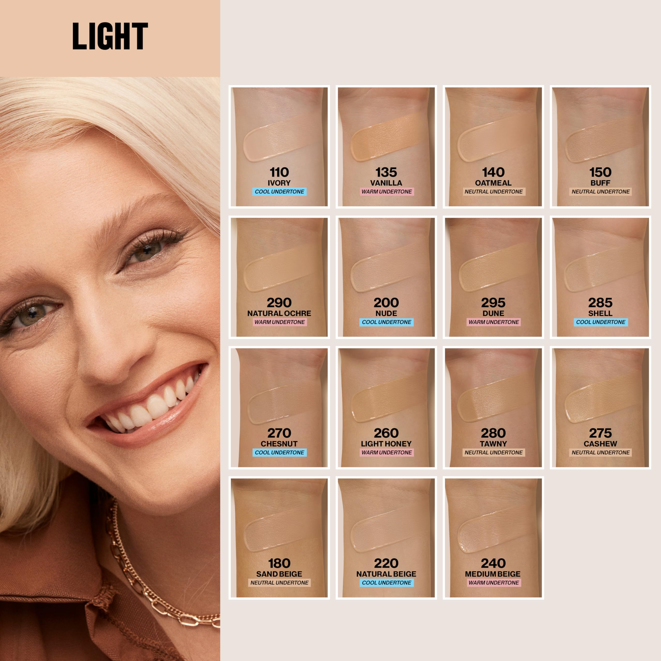 Revlon Liquid Foundation, ColorStay Face Makeup for Combination & Oily Skin, SPF 15, Medium-Full Coverage with Matte Finish, 220 Natural Beige, 1 Fl Oz