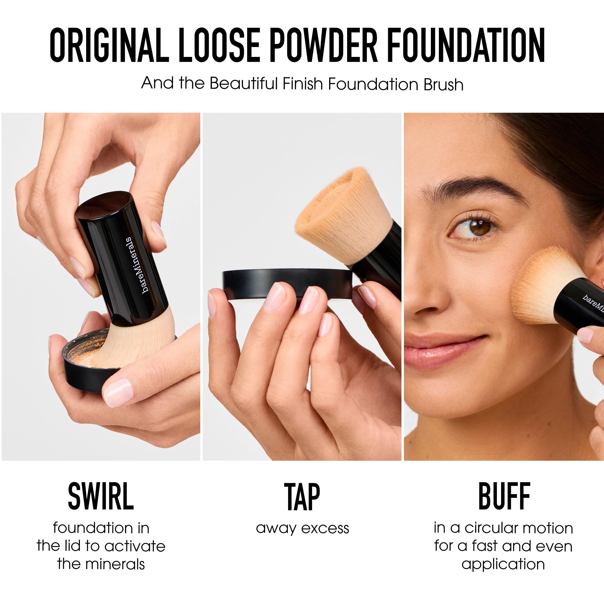Original Matte Loose Mineral Foundation SPF 15, 12 Medium Beige, Vegan, Cruelty-Free & Dermatologist-Tested