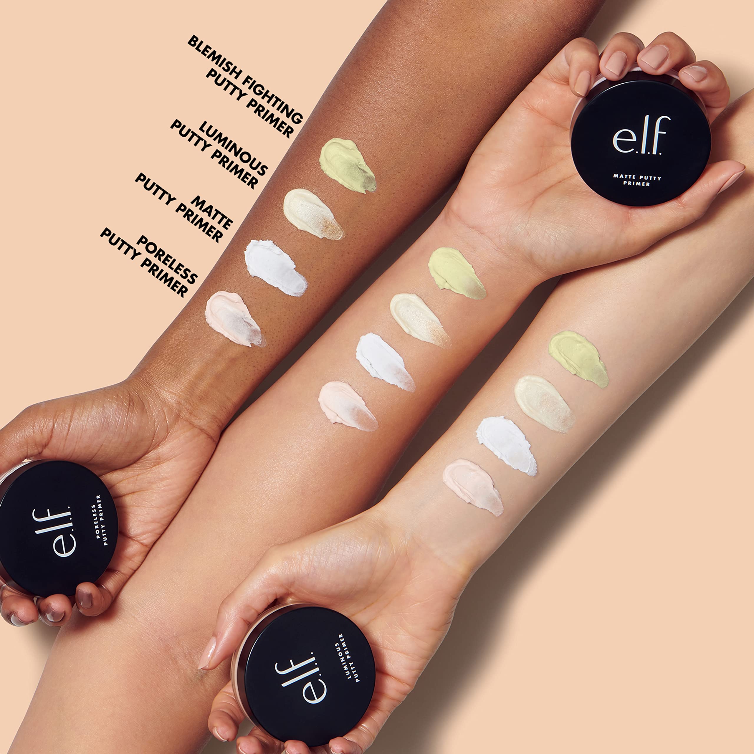 e.l.f. Acne Fighting Putty Primer, Infused with 1.8% Salicylic Acid, Helps Prevents Future Breakouts & Helps Reduce Redness, Minimizes Appearance of Pores, Preps & Primes Skin, 0.74 Oz (21g)