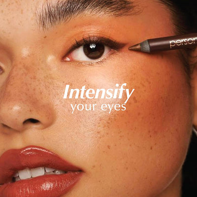 PERSONA 24HR Waterproof Eyeliner | Creamy, Smudgeable Pencil for Lash Line & Waterline | All-Day to All-Night Wear | Vegan, Cruelty-Free, Paraben-Free | Made in USA, Stone