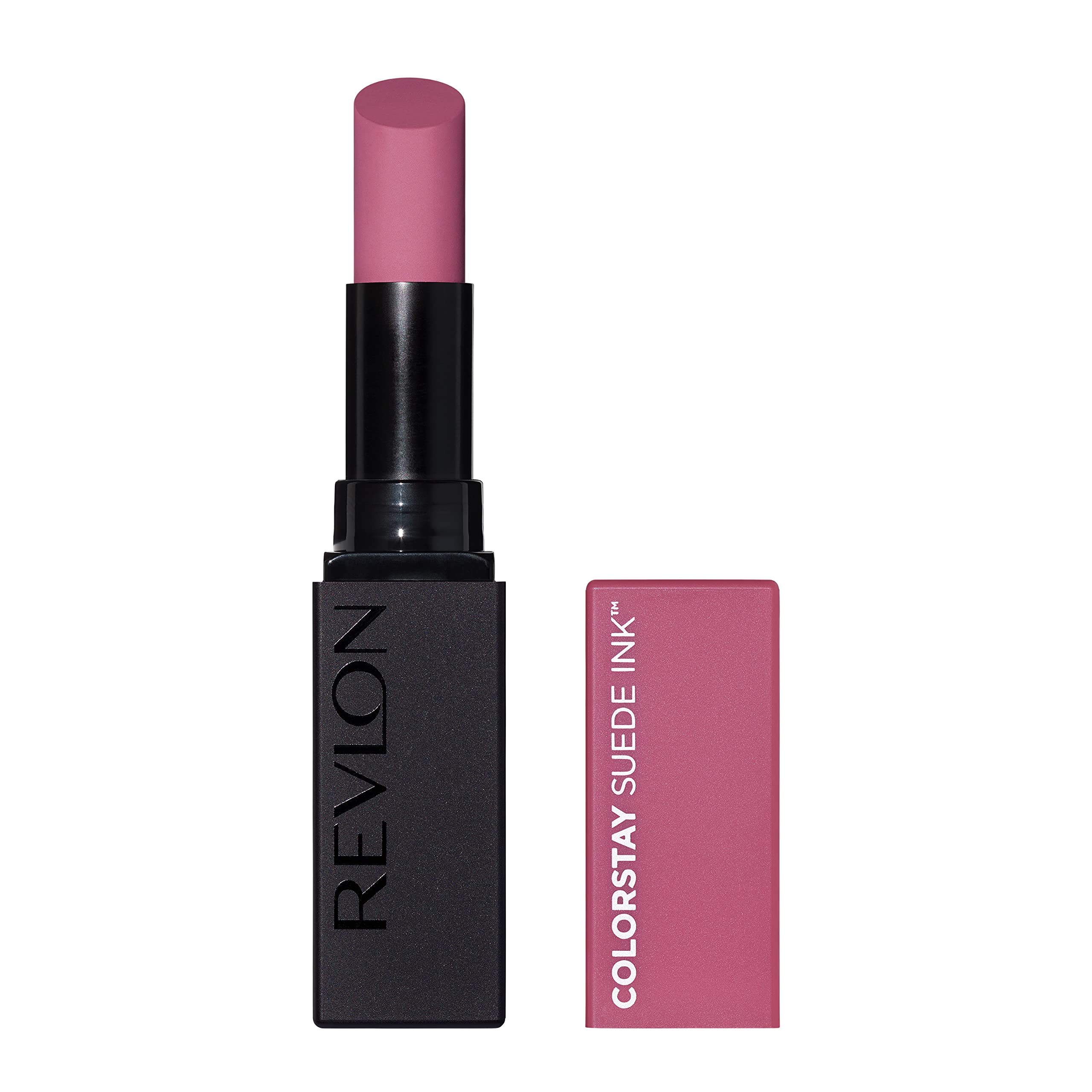 Revlon Lipstick, ColorStay Suede Ink, Built-in Primer, Infused with Vitamin E, Waterproof, Smudge-proof, Matte Color, 009 In Charge, 0.09 oz