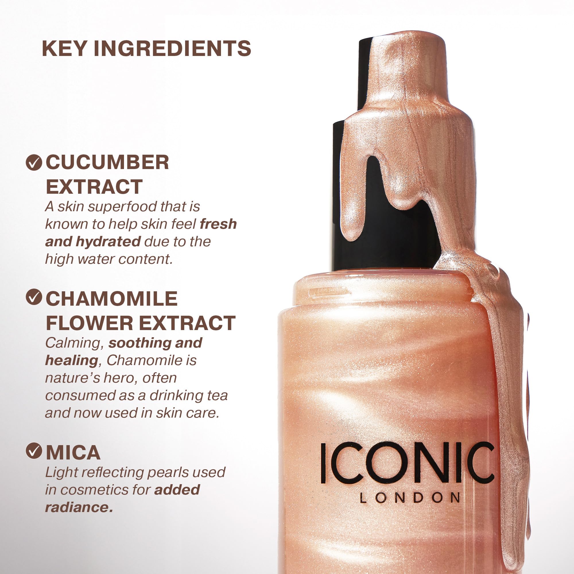 ICONIC LONDON Prep-Set-Glow | Hydrating + Setting + Glowing Spray, 3-in-1 Formula for a Dewy, Radiant Finish, Cruelty-Free, Vegan Makeup, 4.22 Fl oz