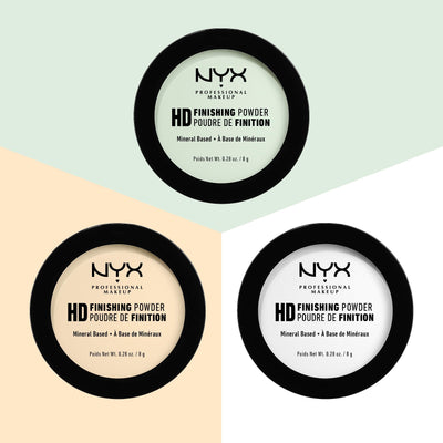 NYX PROFESSIONAL MAKEUP HD Finishing Powder, Pressed Setting Powder - Translucent