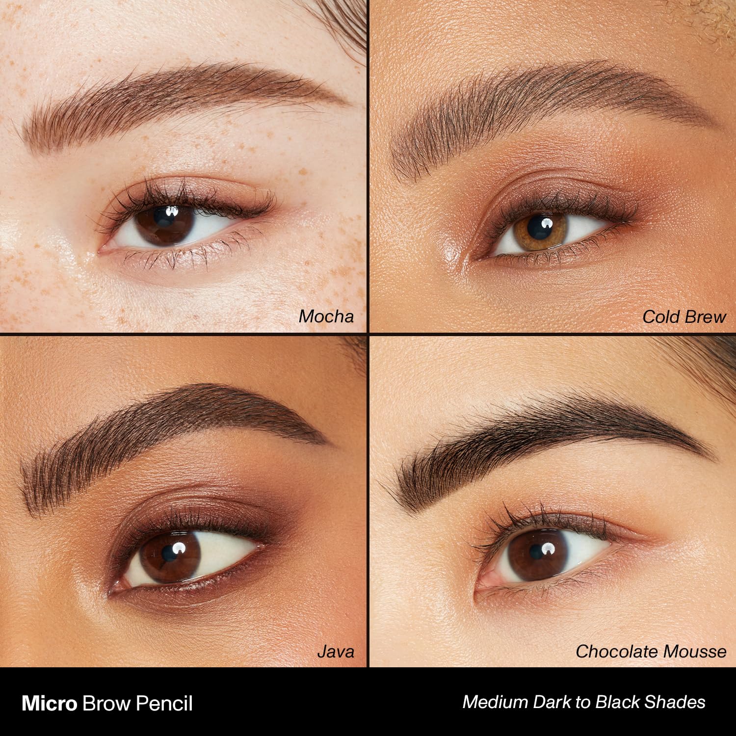 Morphe Micro Dual Eyebrow Pencil - Dual-Ended Brow Pencil Featuring a Retractable, Ultra-Precise, Pointed Tip - Richly Pigmented, Smooth-Gliding, Long-Lasting Wax Formula - Cold Brew (0.003 oz)