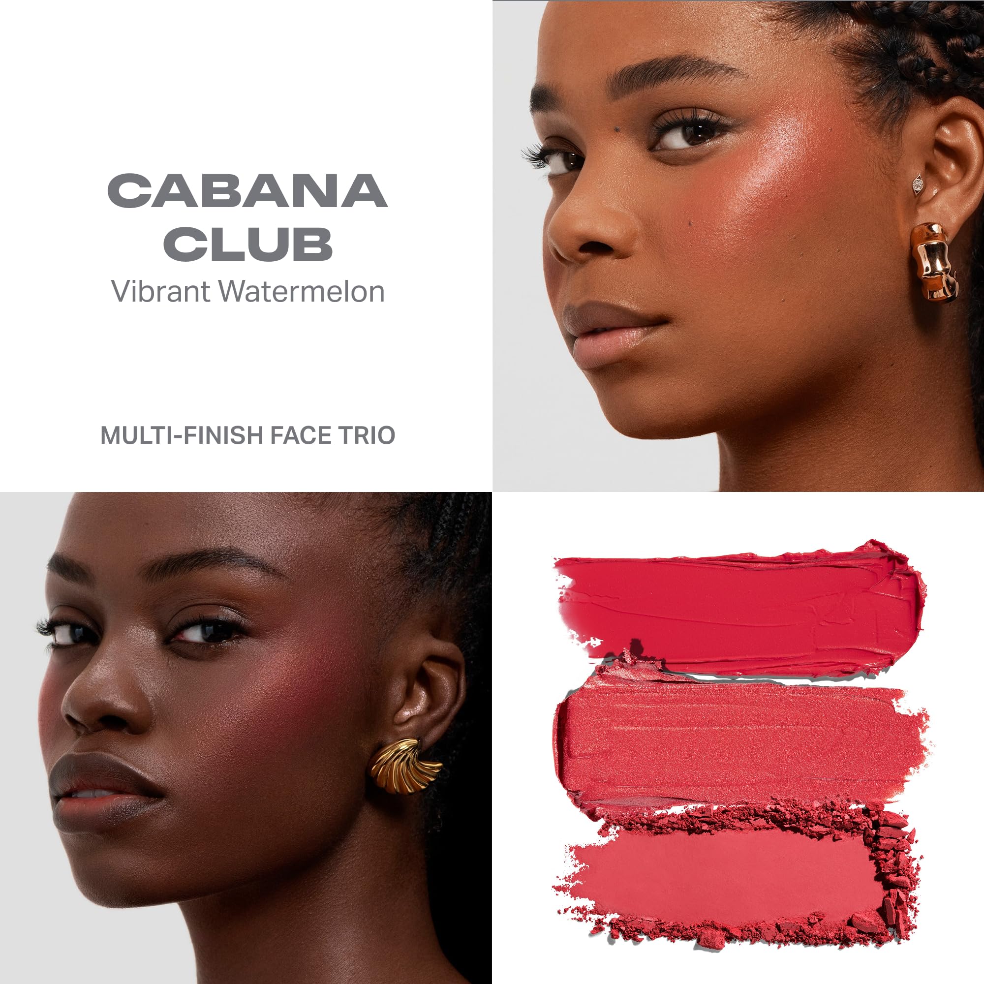 MORPHE Cheek Thrills Multi-Finish Face Trio Cabana Club (0.38 oz)