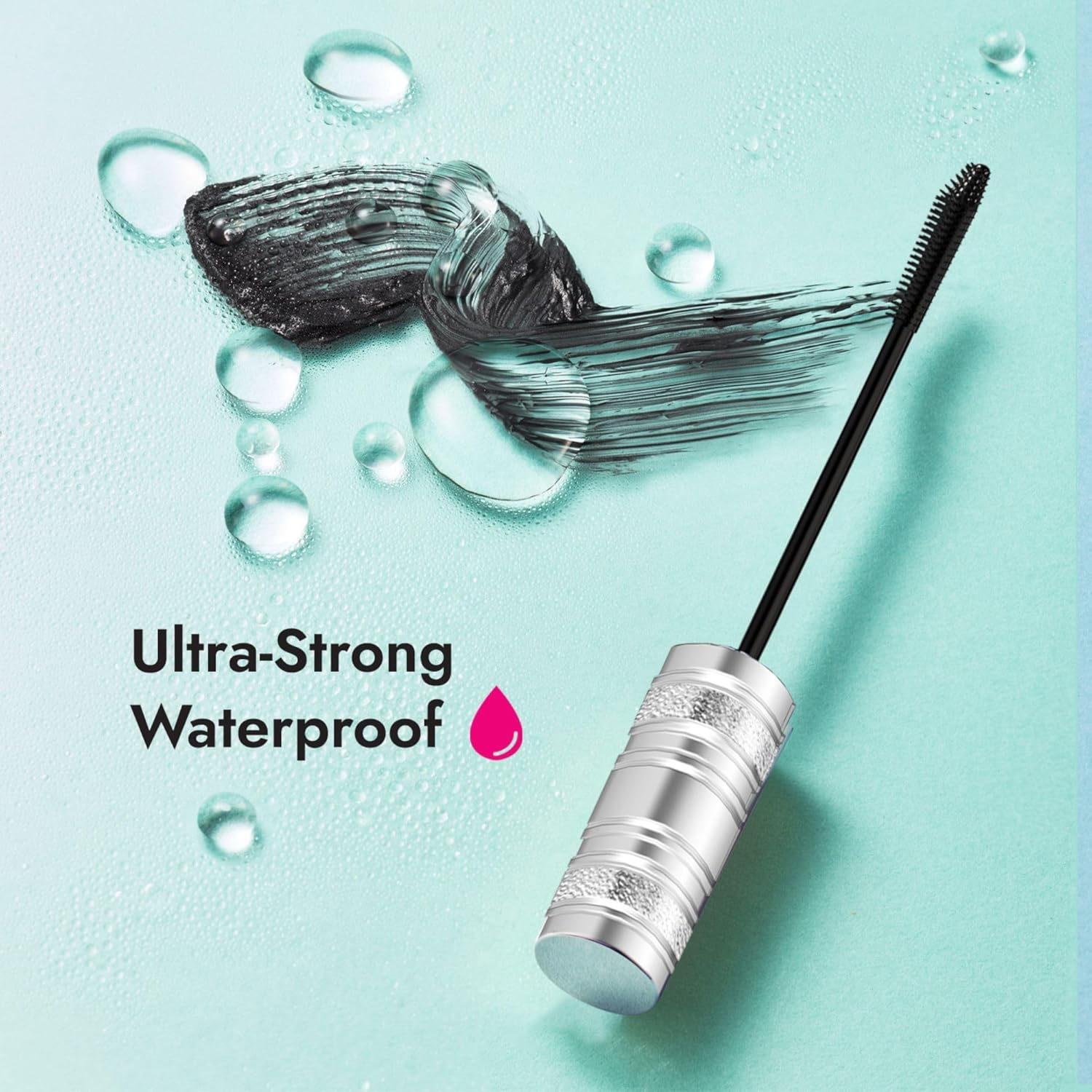 HEROINE MAKE by KISSME Lash Hype, Long-Lasting 3D Lashes for Lift & Define Mascara, Black