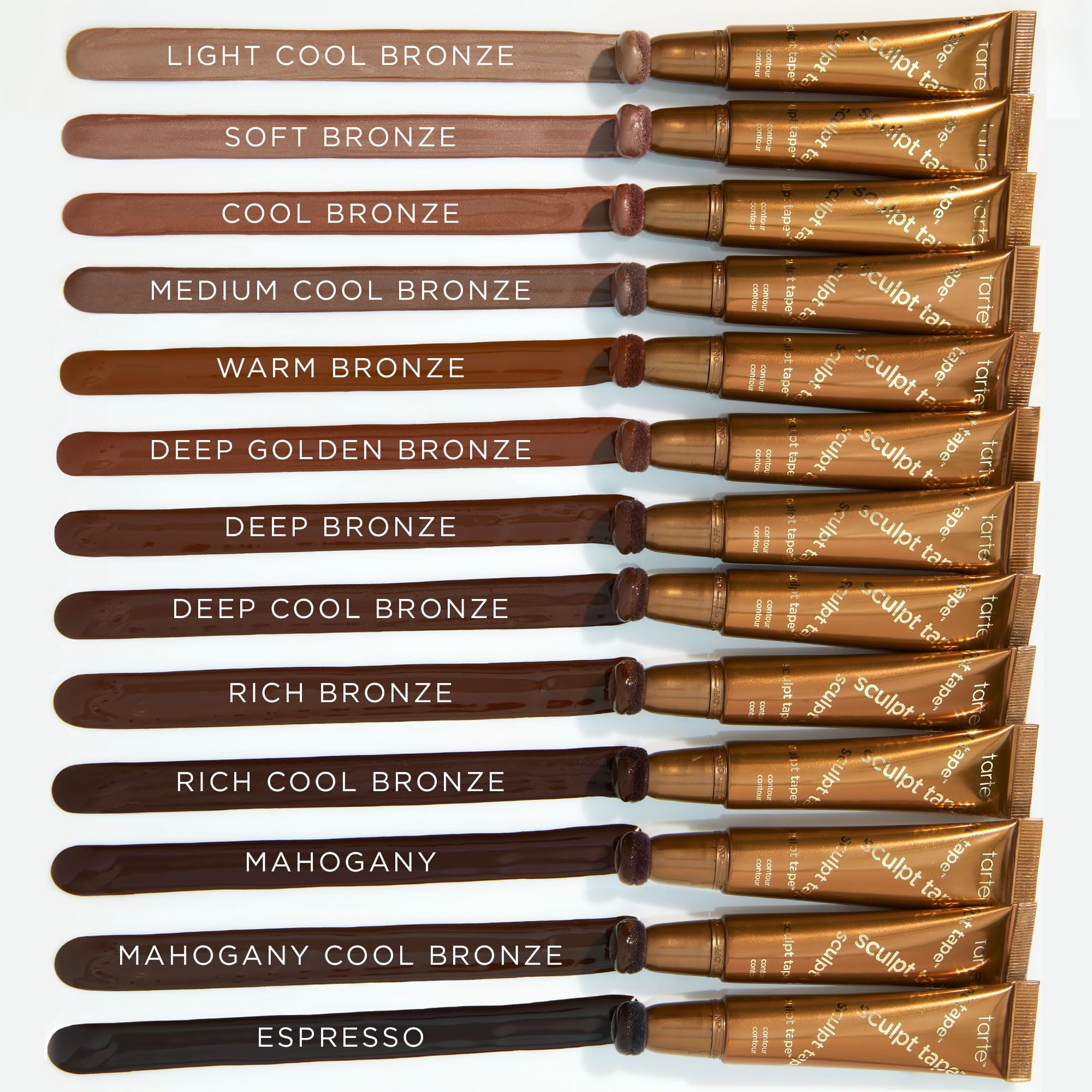 tarte sculpt tape contour – Lightweight Cream Bronzer with Shea Butter for Blendable, Buildable Contour & Natural Looking Sculpted Glow, Vegan & Cruelty-Free, full size, soft bronze