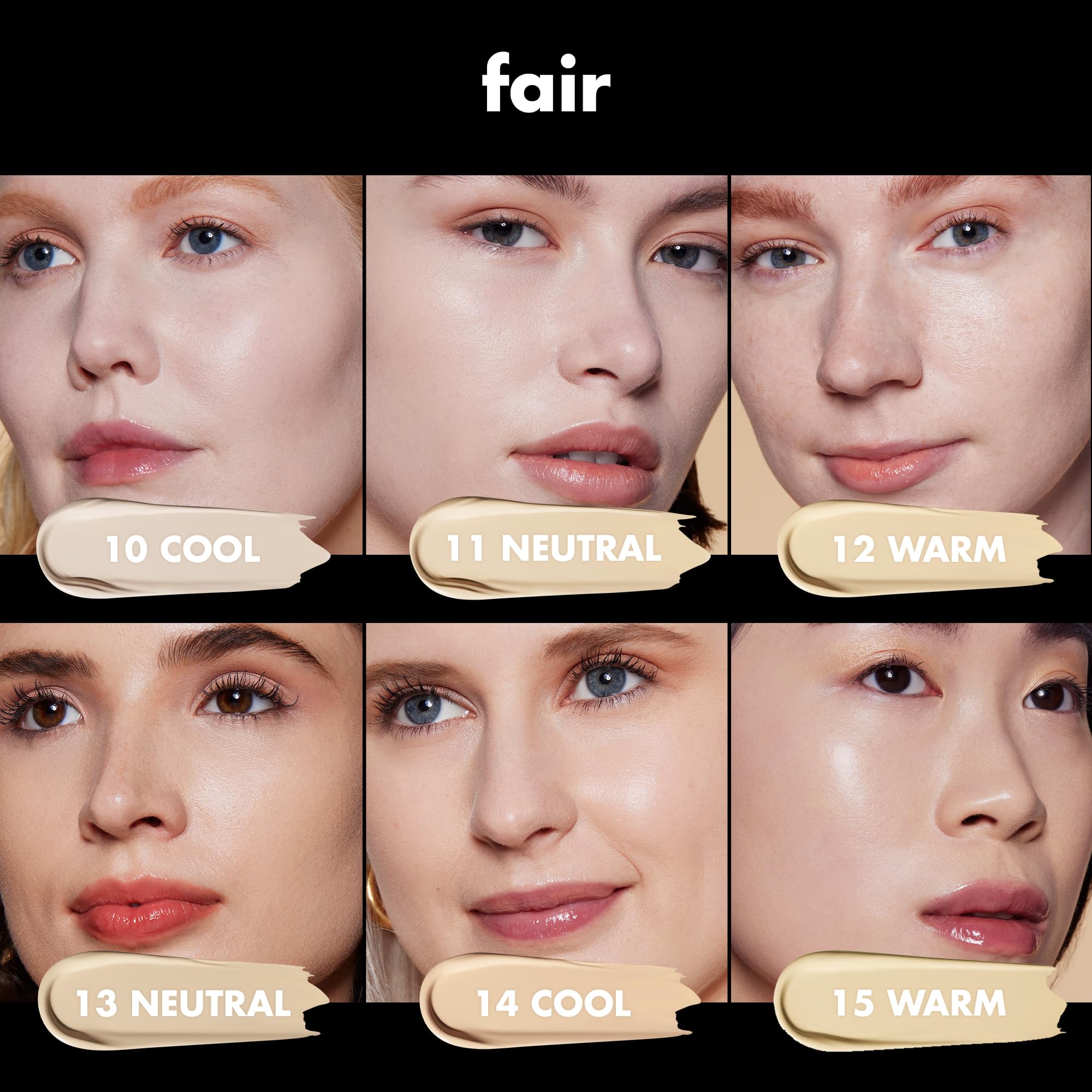 e.l.f. Soft Glam Foundation, Medium Coverage, Long-Lasting & Buildable Foundation For A Smooth, Satin Finish, Vegan & Cruelty-Free, 10 Fair Cool