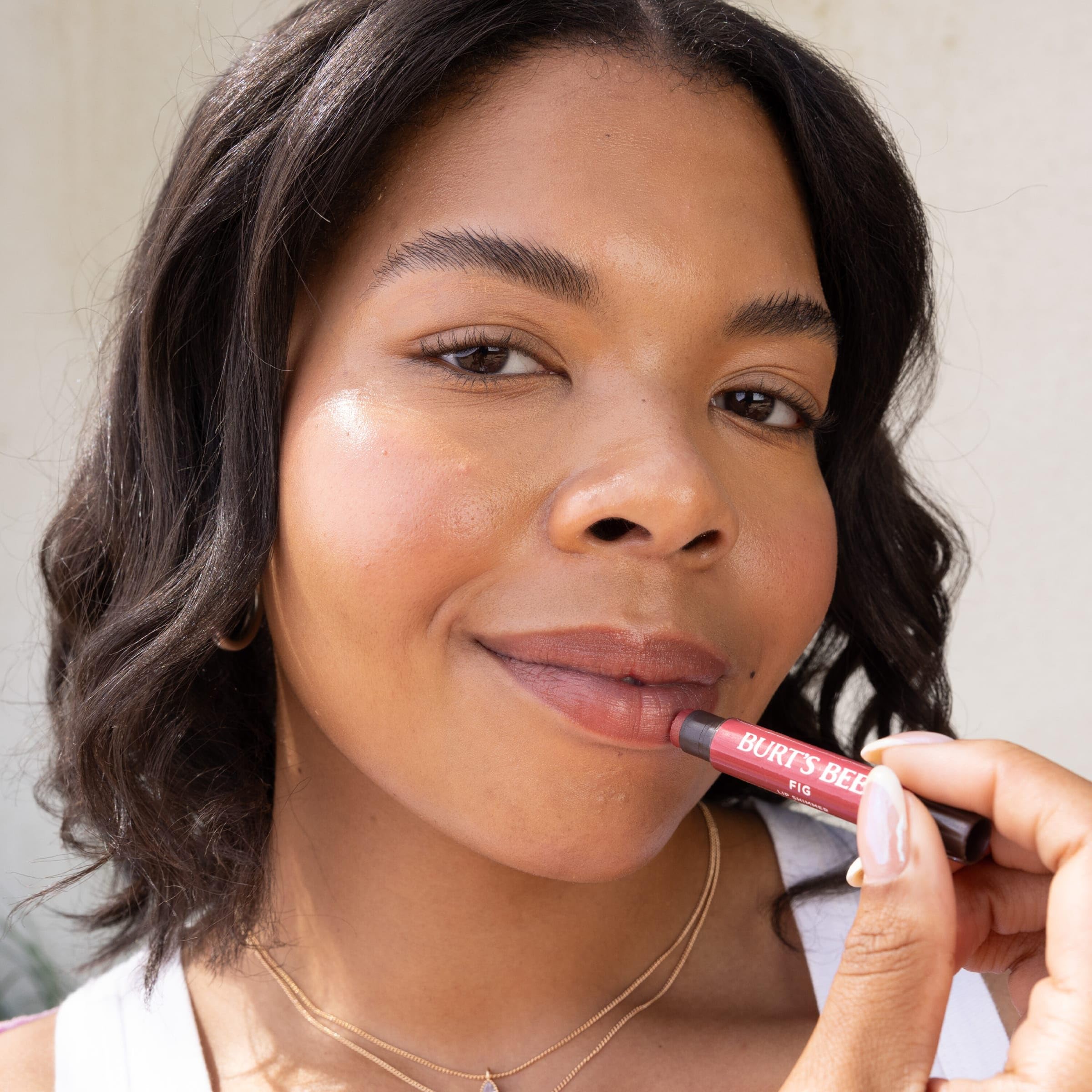 Burt's Bees Shimmer Lip Tint Set, Mothers Day Gifts, Tinted Lip Balm Stick, Moisturizing for All Day Hydration with Natural Origin Glowy Pigmented Finish & Buildable Color, Peony (4-Pack)