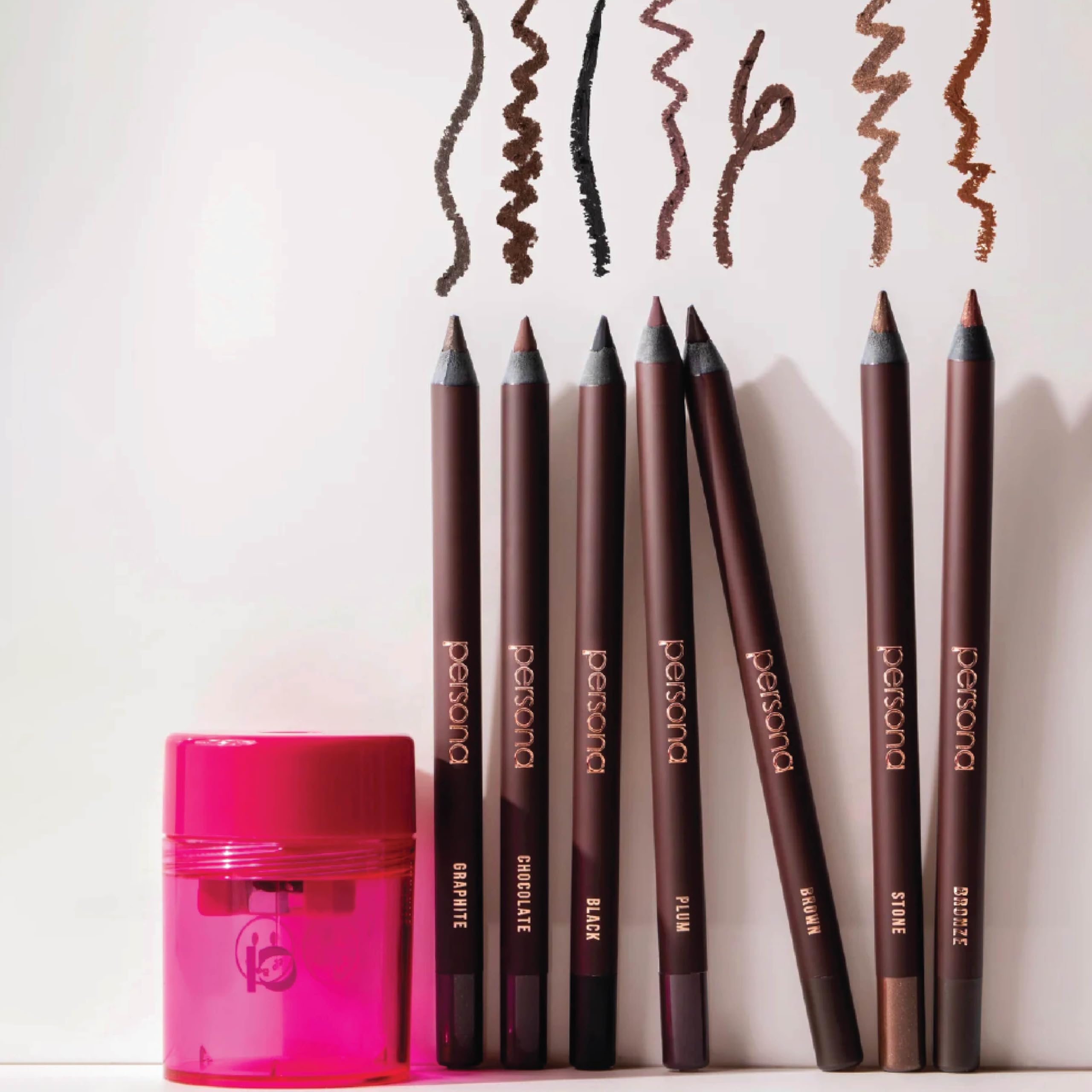 PERSONA Cosmetics Pencil Sharpener | Sharpens Lip & Eye Pencils with Precision | Easy-to-Use Design for Smooth, Flawless Application | Compact, Travel-Friendly | Vegan, Cruelty-Free, Made in USA